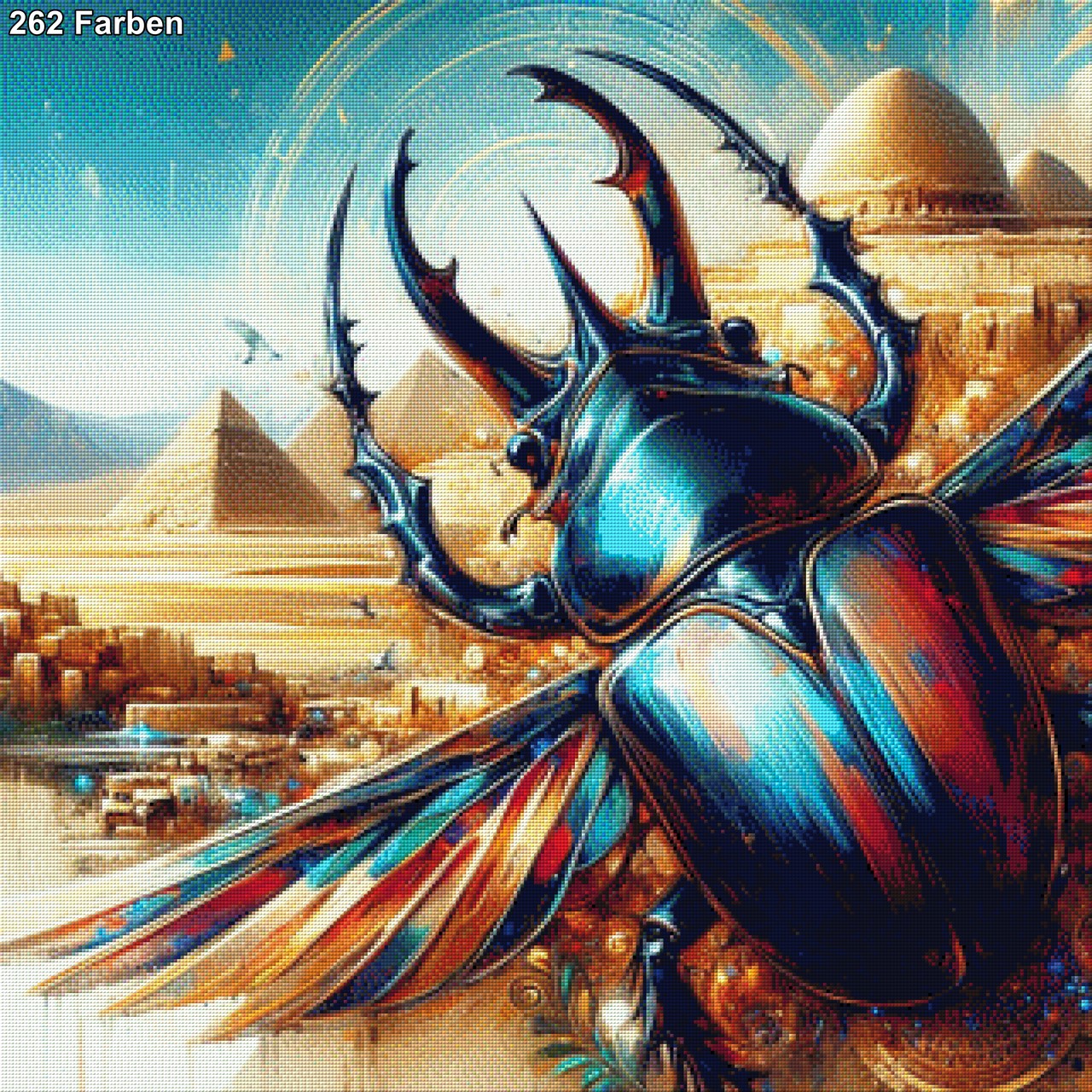 Skarabäus in Ägypten - Diamond Painting