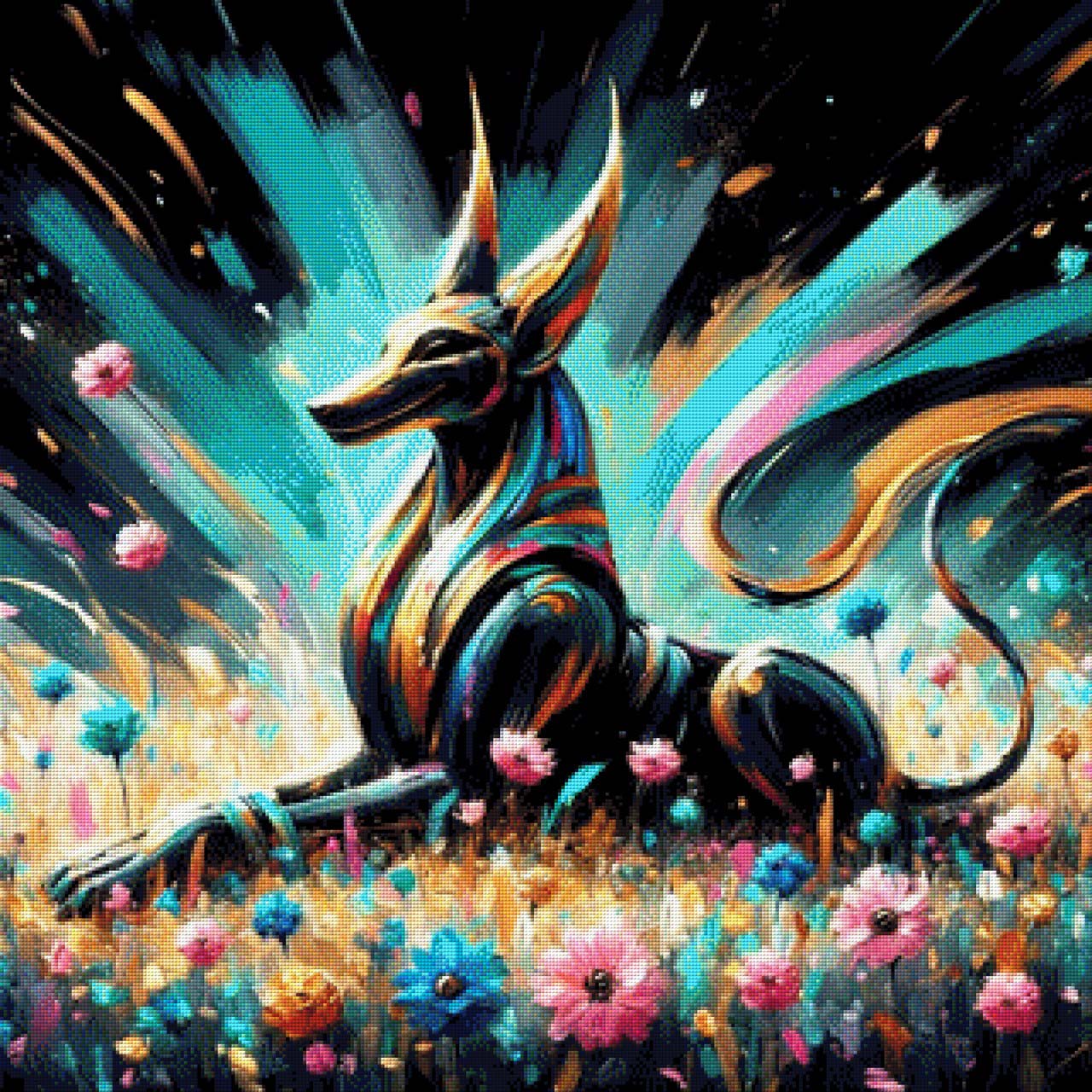 Anubis - Diamond Painting