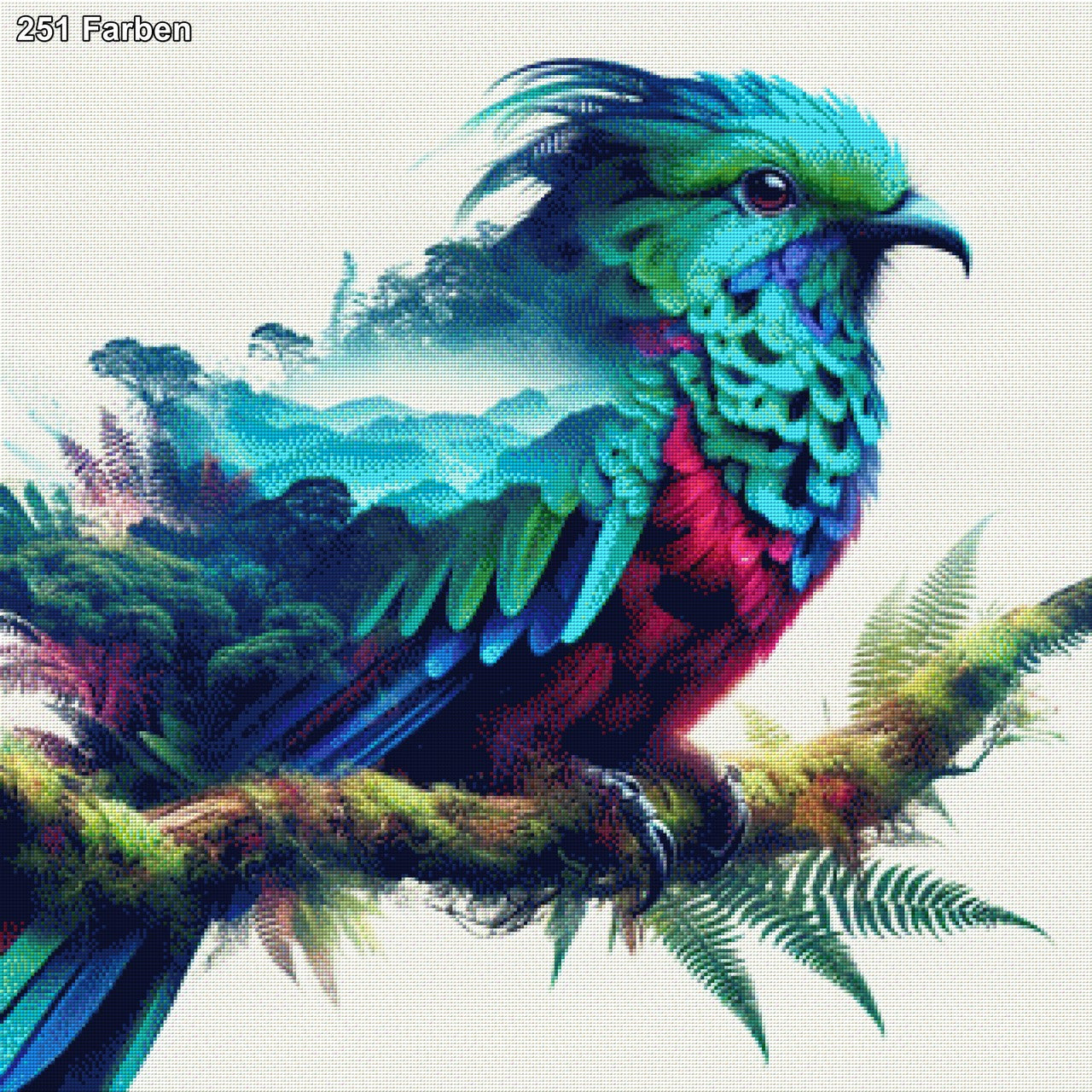 Der Wald im Vogel - Diamond Painting