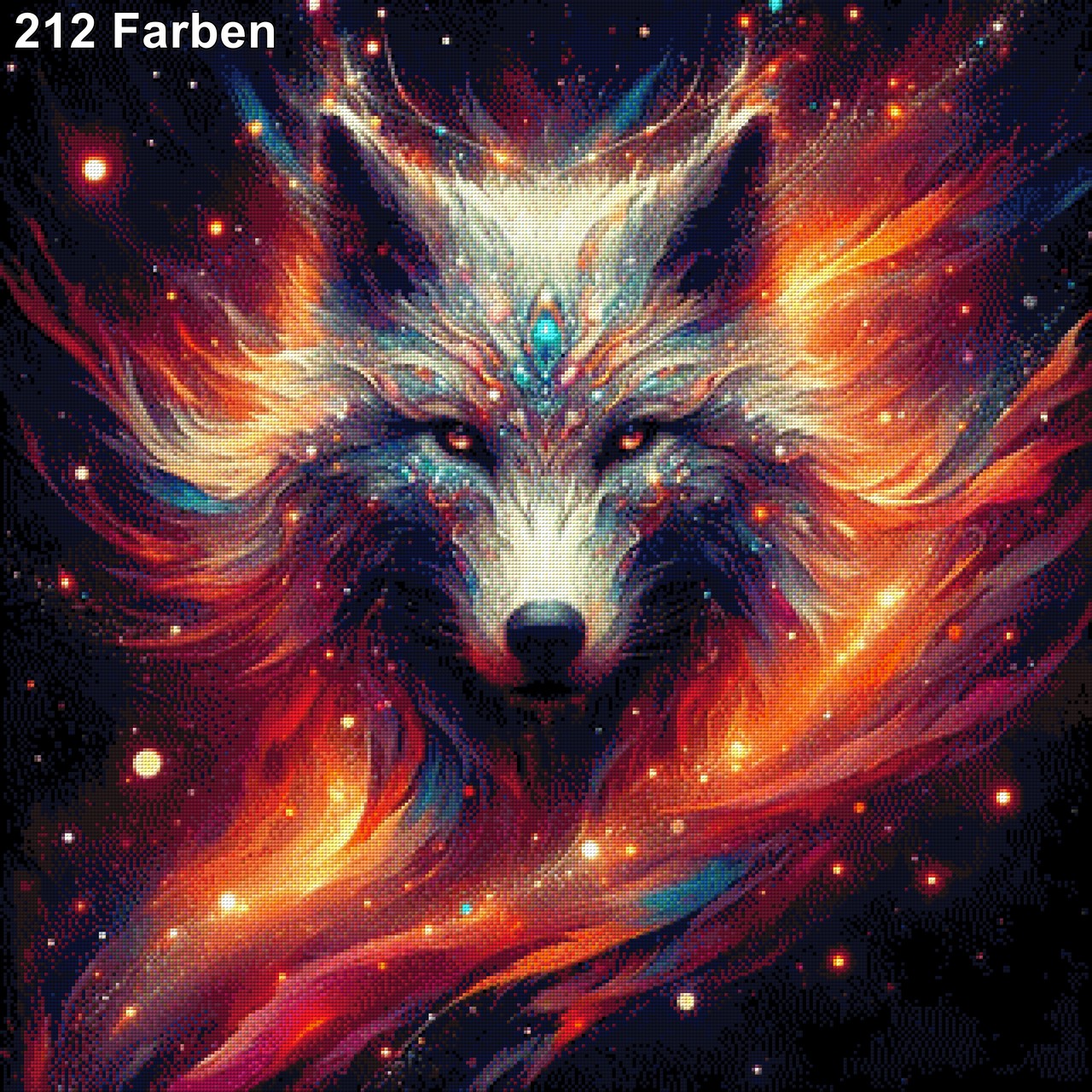 Colorful Wulf - Diamond Painting