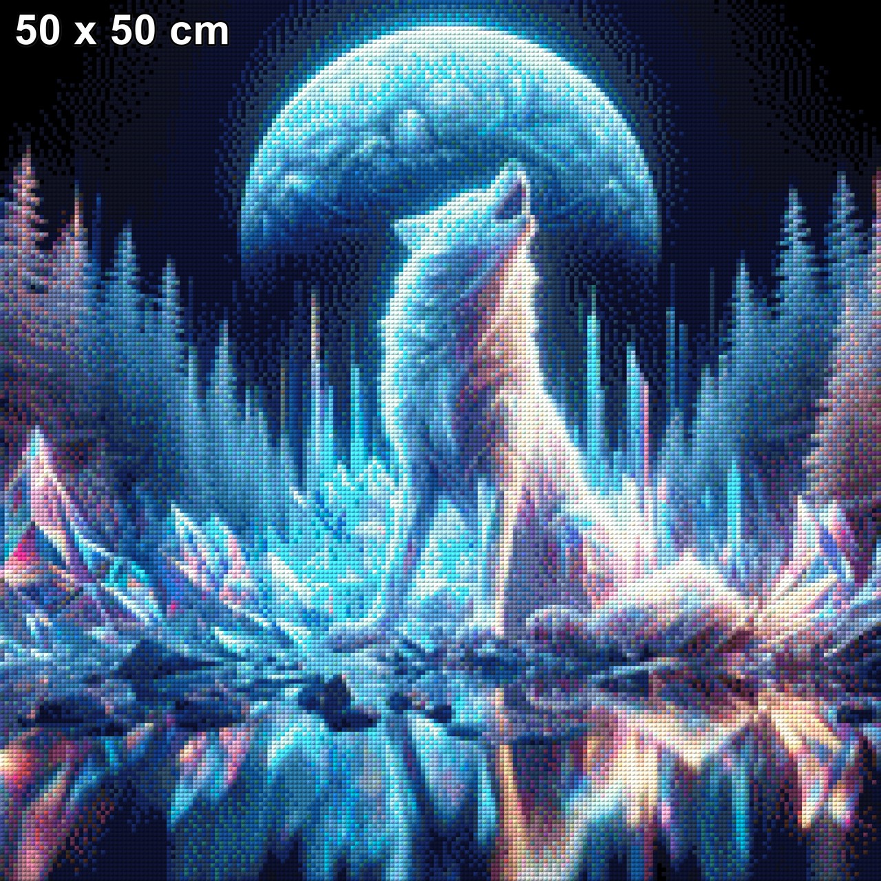 Kristallwolf - Diamond Painting