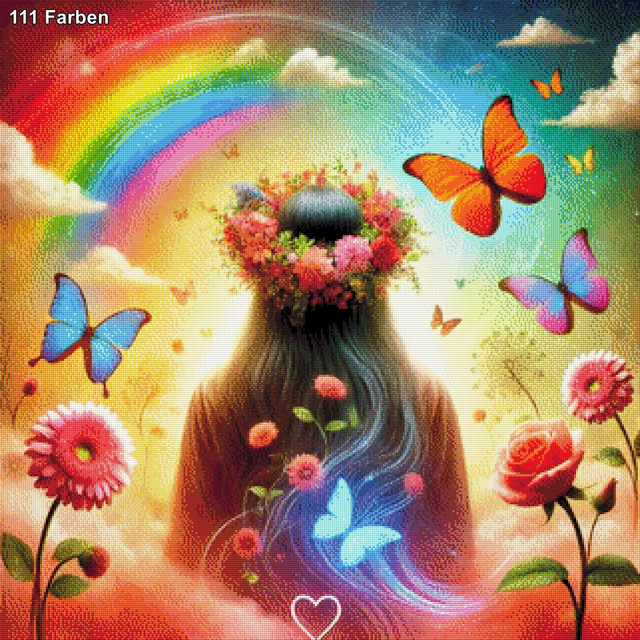 Rainbow Girl - Diamond Painting