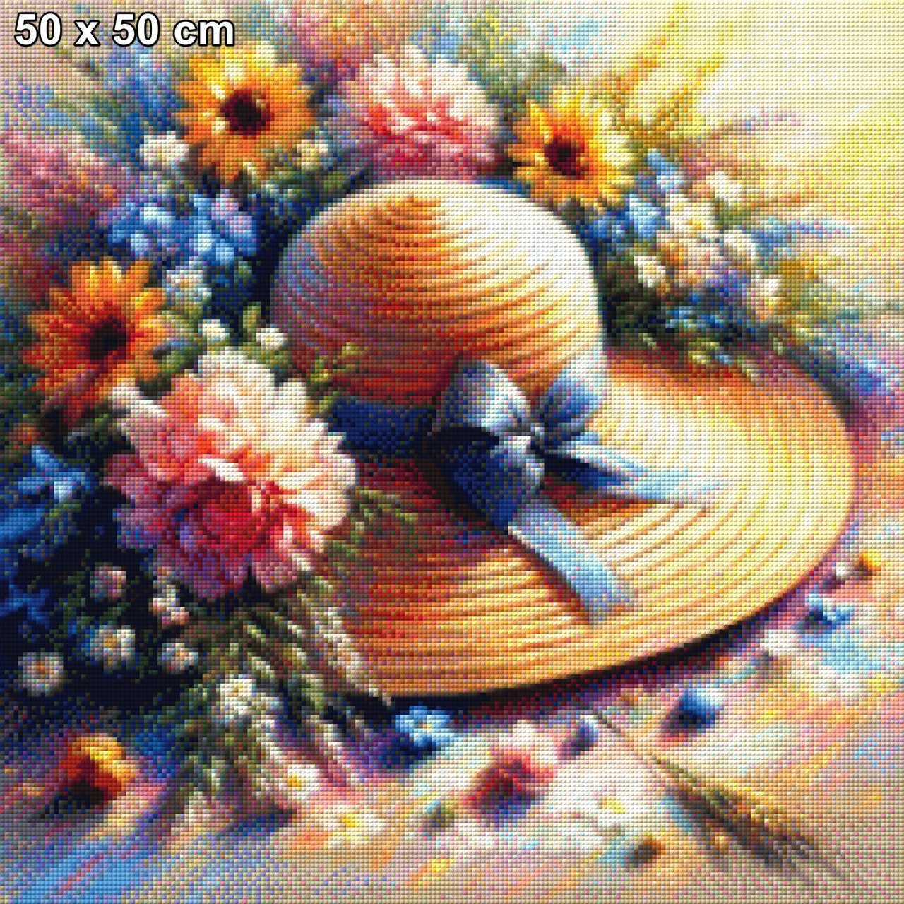 Strohhut - Diamond Painting