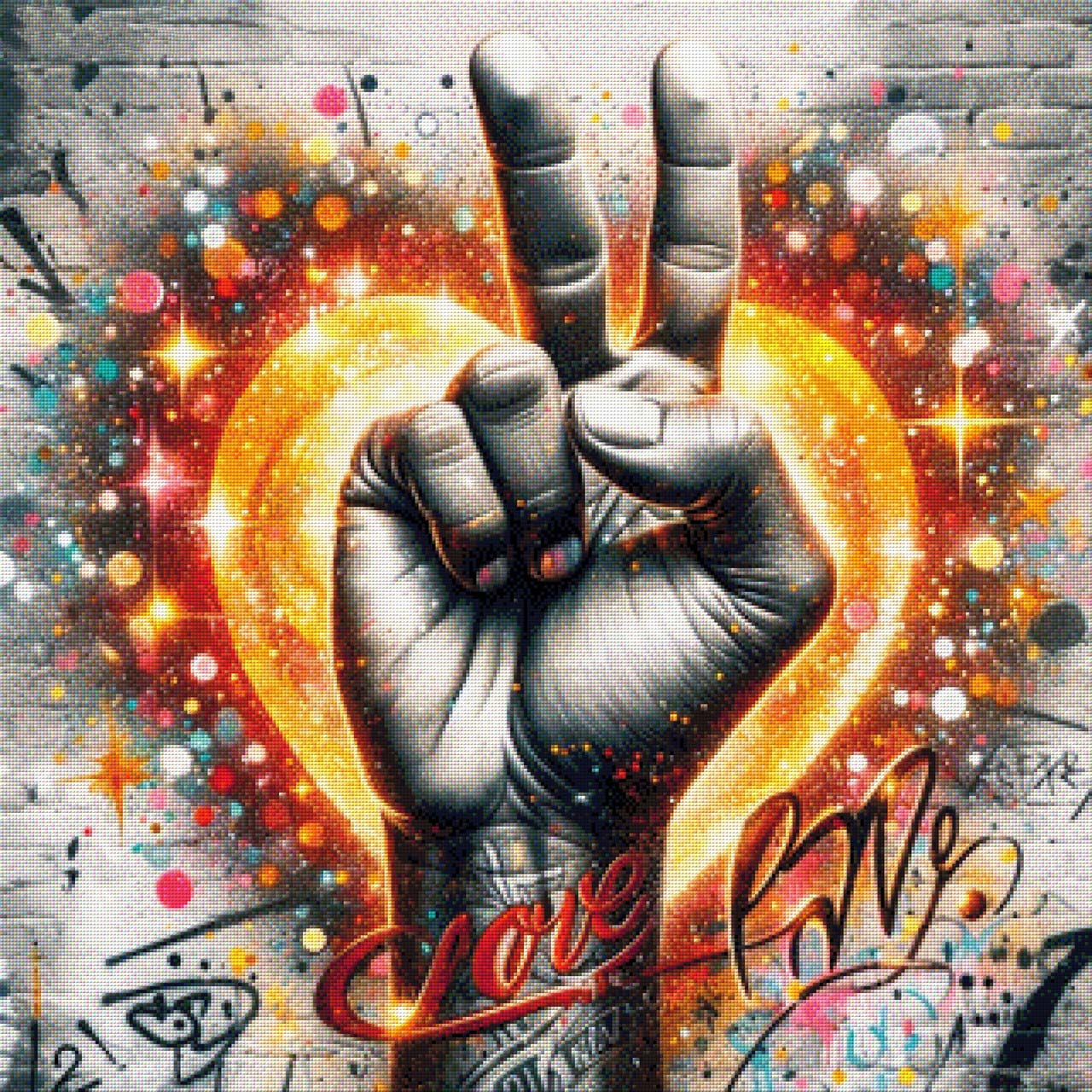Streetart Love - Diamond Painting