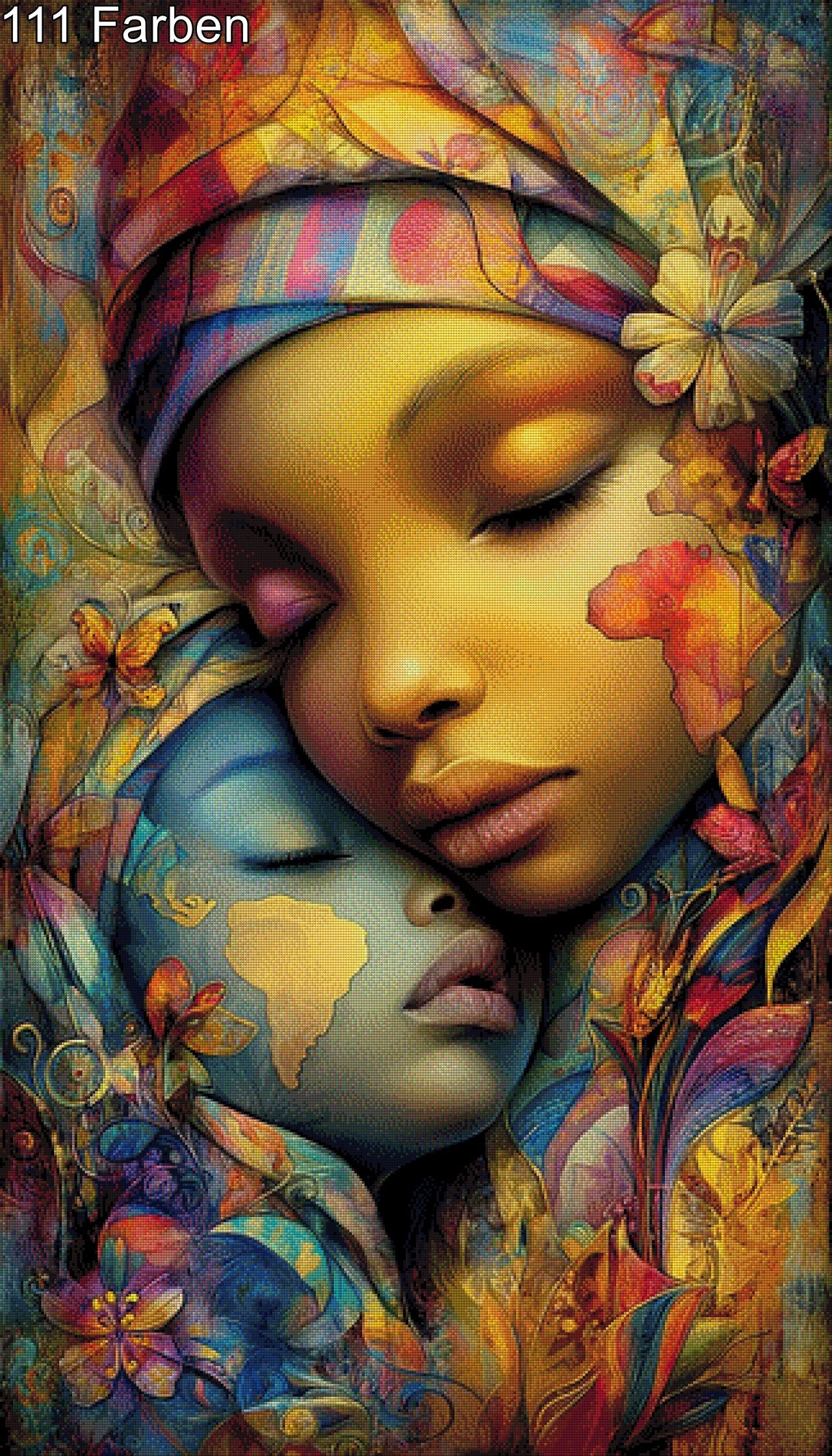 Liora & Kofi aus Afrika - Diamond Painting