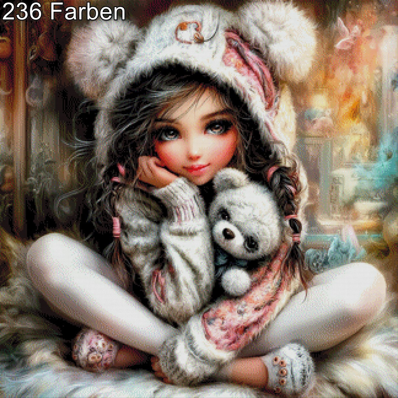 Teddyträumchen - Diamond Painting