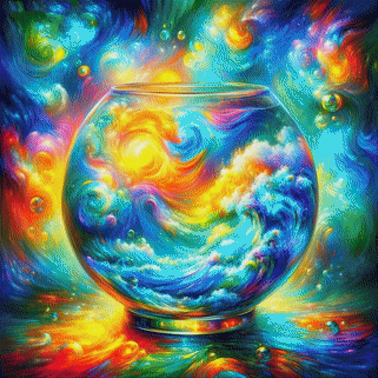 Bunte Wolken - Diamond Painting