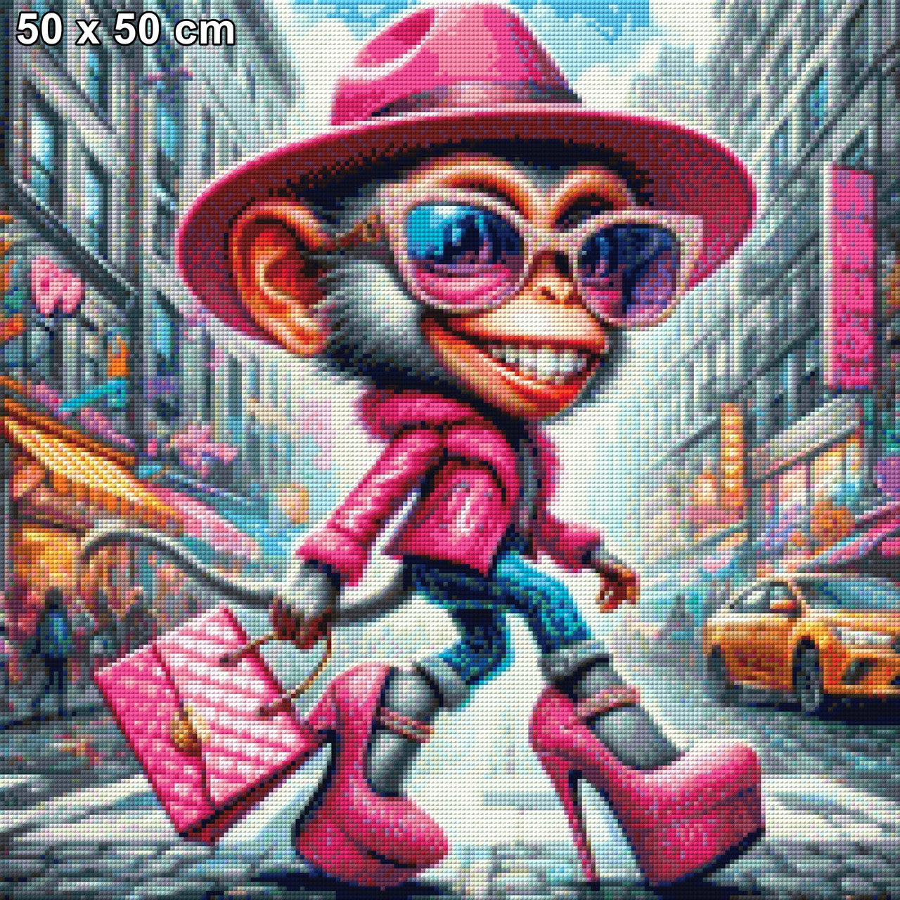 Affenlady - Diamond Painting