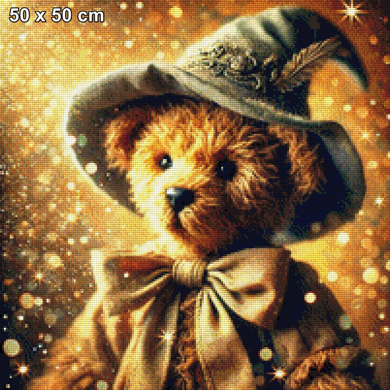 Hexenflausch, Teddy der Zauberer - Diamond Painting