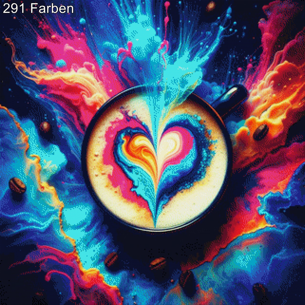 Cappuccino Explosion - Diamond Painting