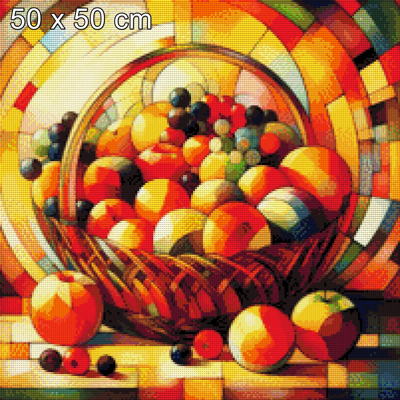 Obstkorb Abstrakt - Diamond Painting