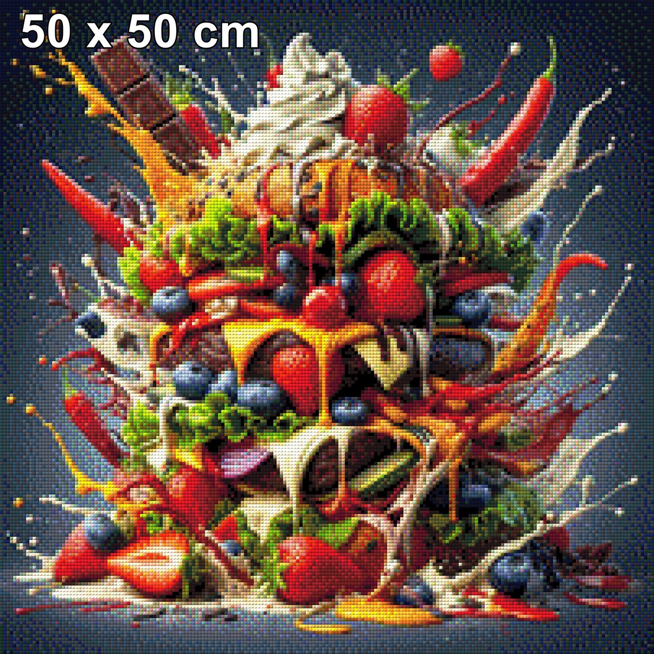 Fruchtburger - Diamond Painting