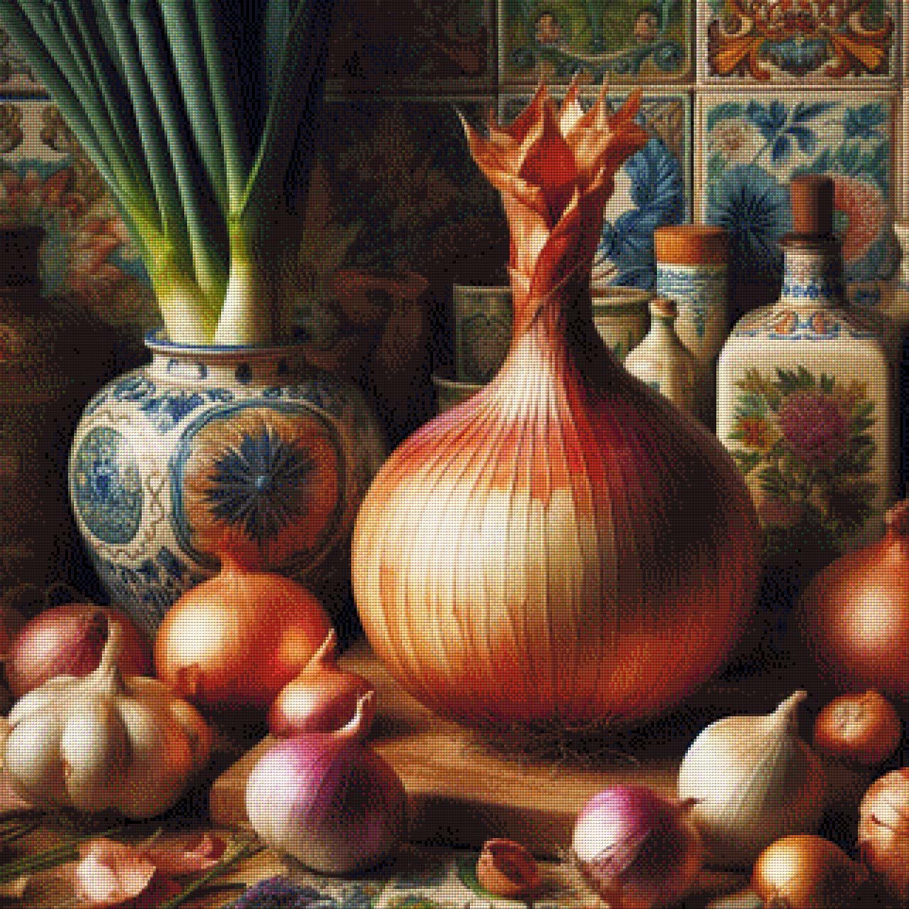 Zwiebelpracht - Diamond Painting