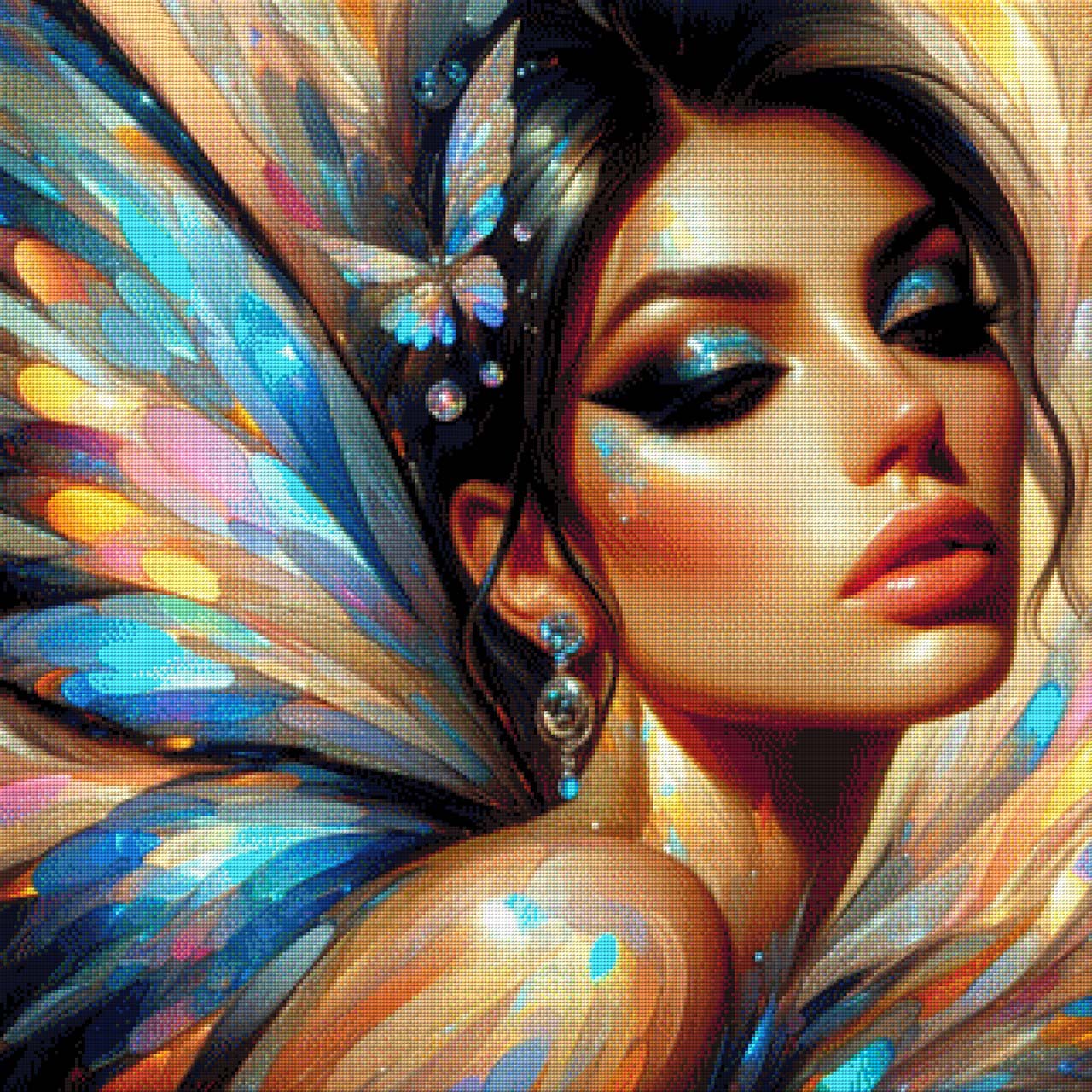Lady Butterfly - Diamond Painting