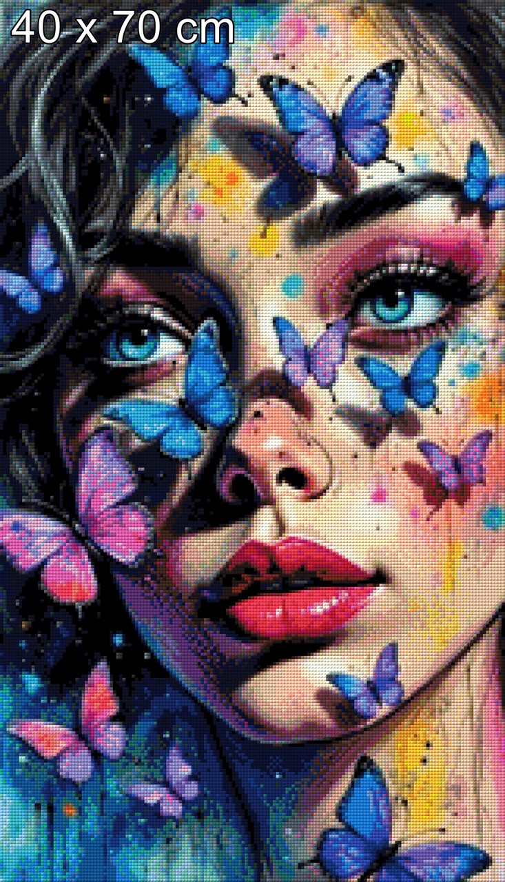 Butterfly Face - Diamond Painting