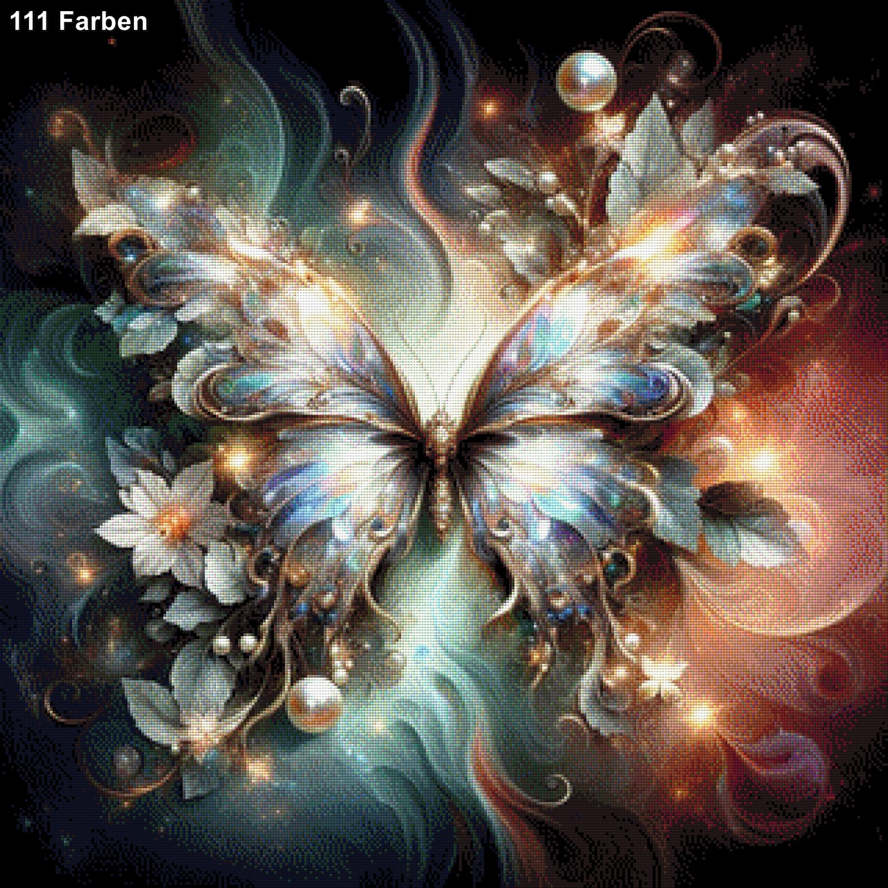 Perlmutt Butterfly - Diamond Painting