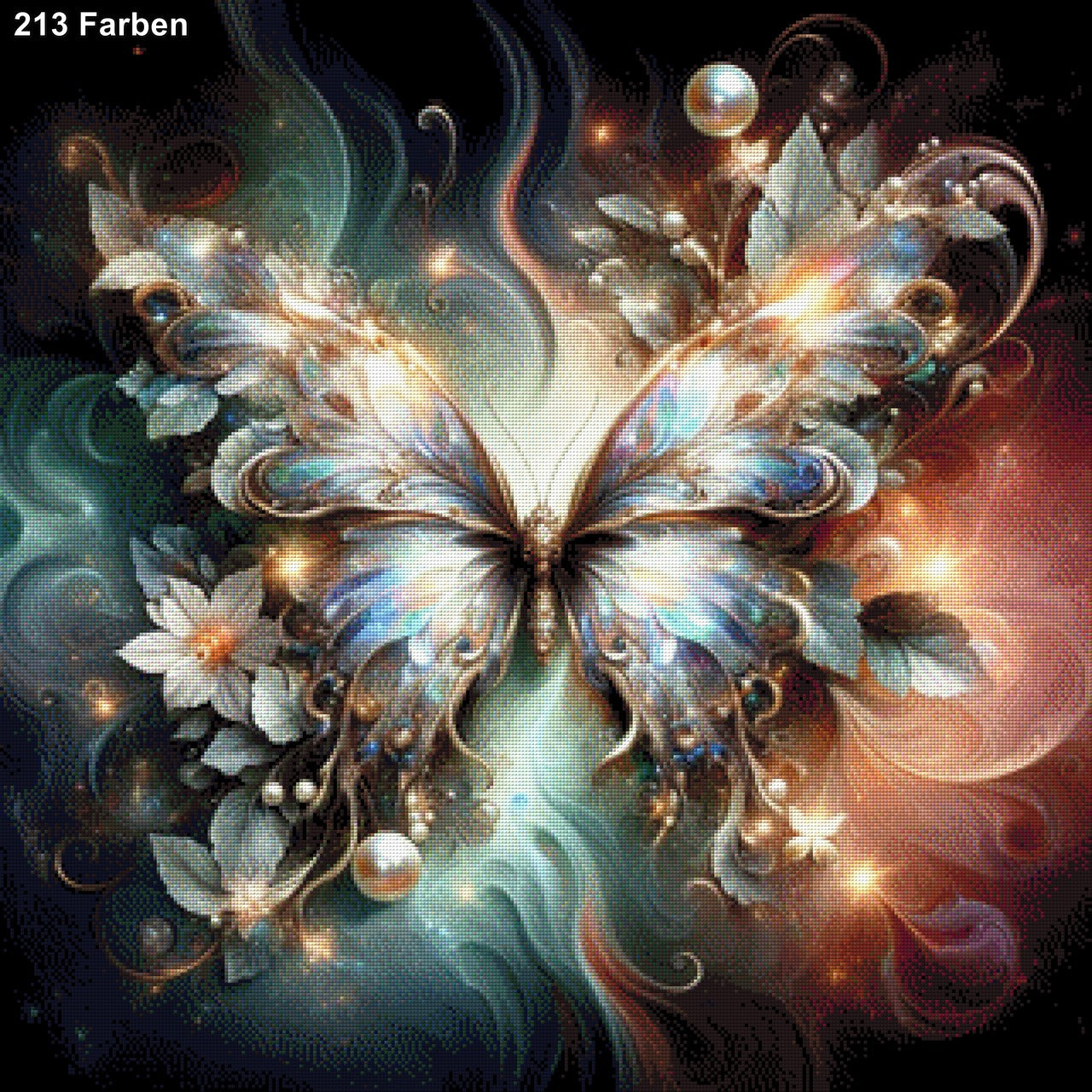 Perlmutt Butterfly - Diamond Painting