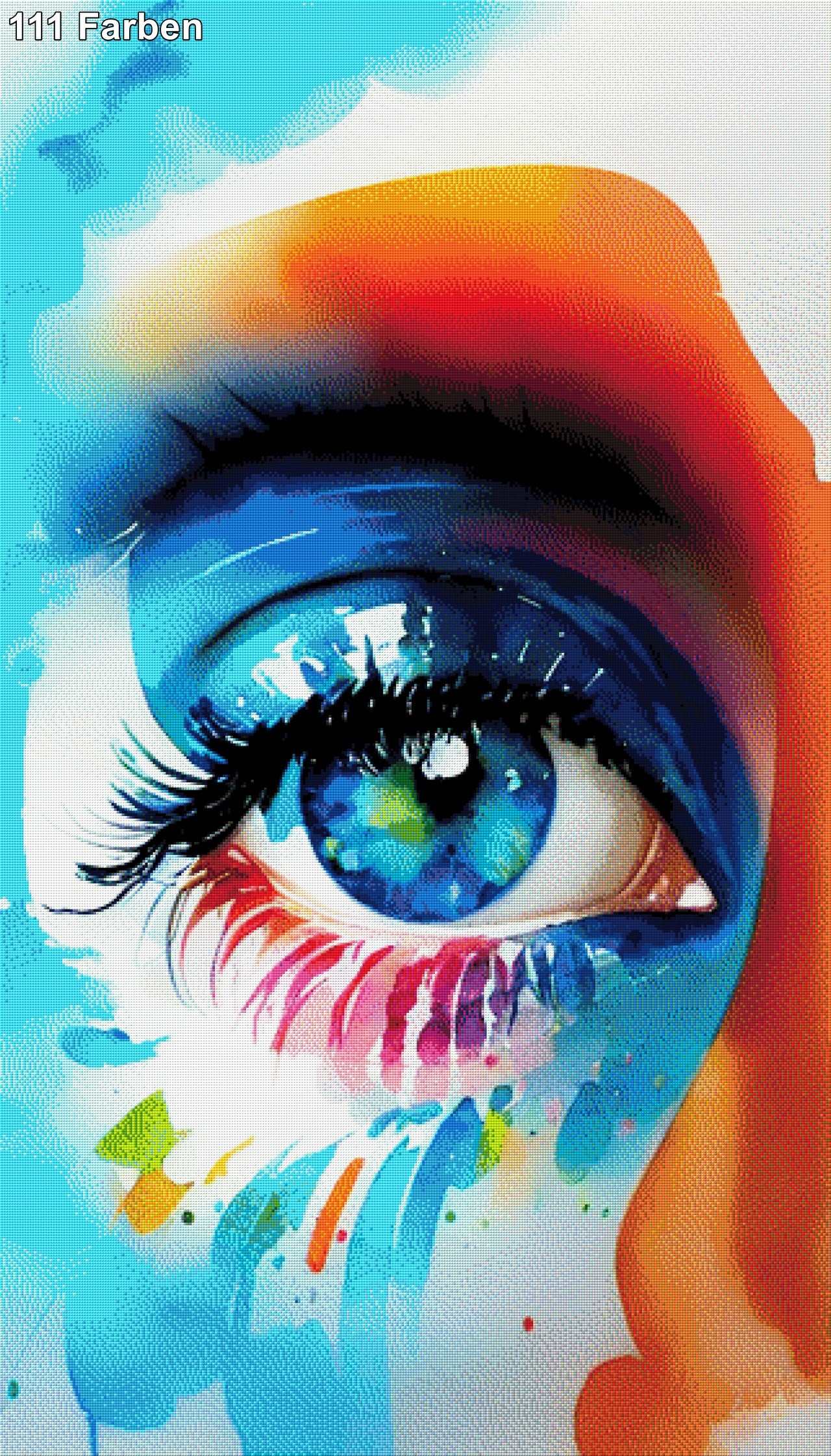 Buntes Auge - Diamond Painting