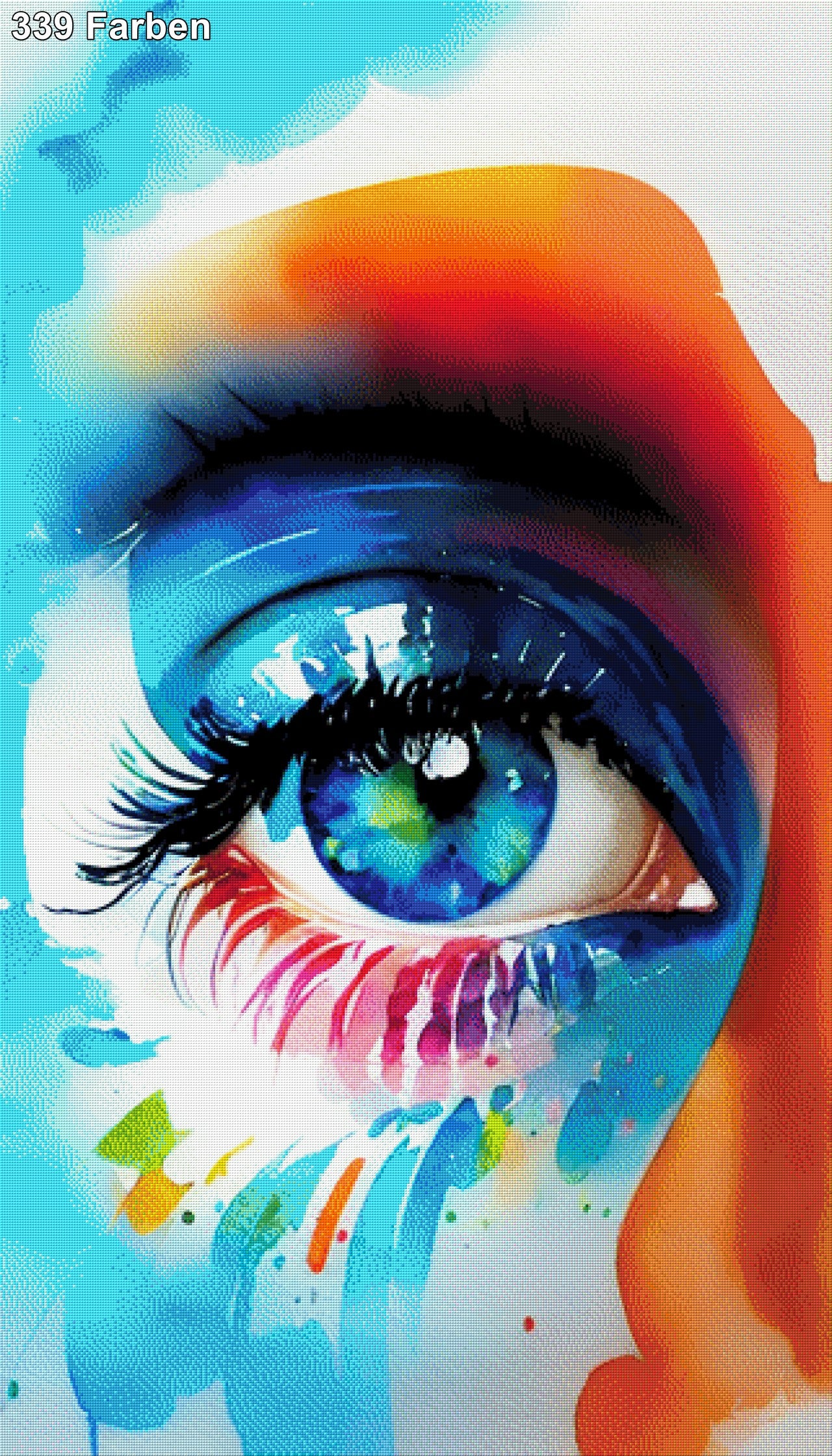 Buntes Auge - Diamond Painting
