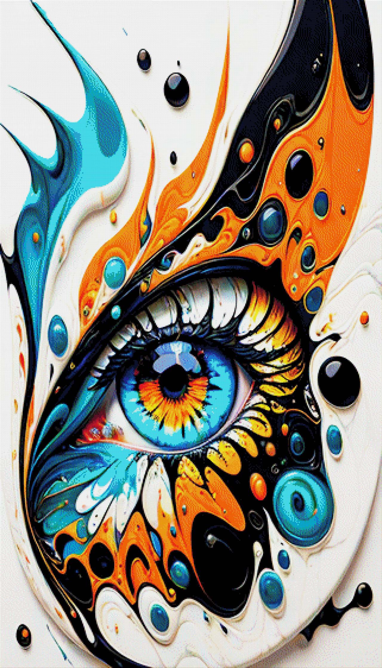 Auge im Lack - Diamond Painting