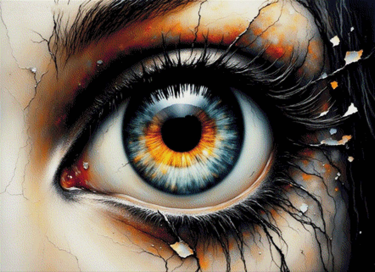 Der Augenblick vergeht - Diamond Painting