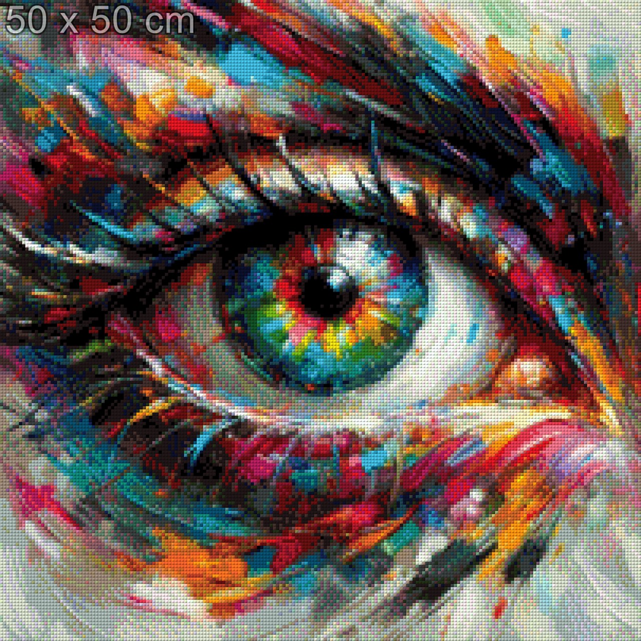 Diamond Painting Auge Bunt