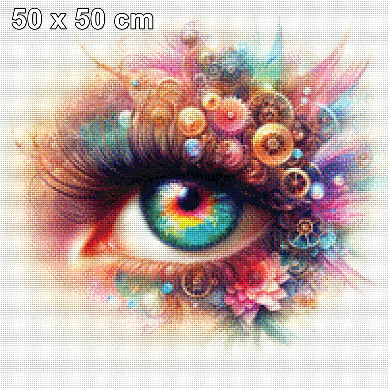 Zahnradblick, Auge Steampunk - Diamond Painting
