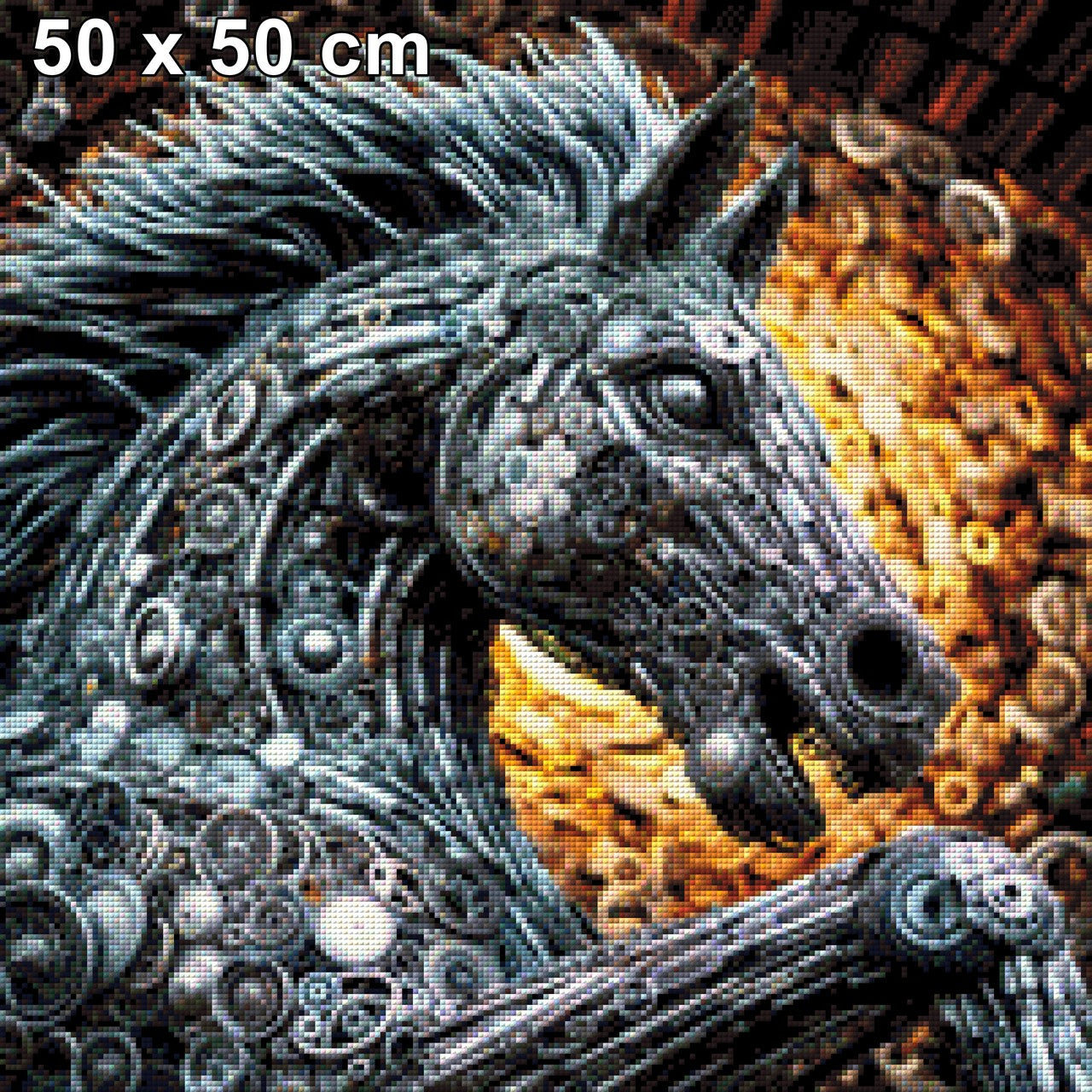 Kupferkopp, Pferdekopf Steampunk - Diamond Painting