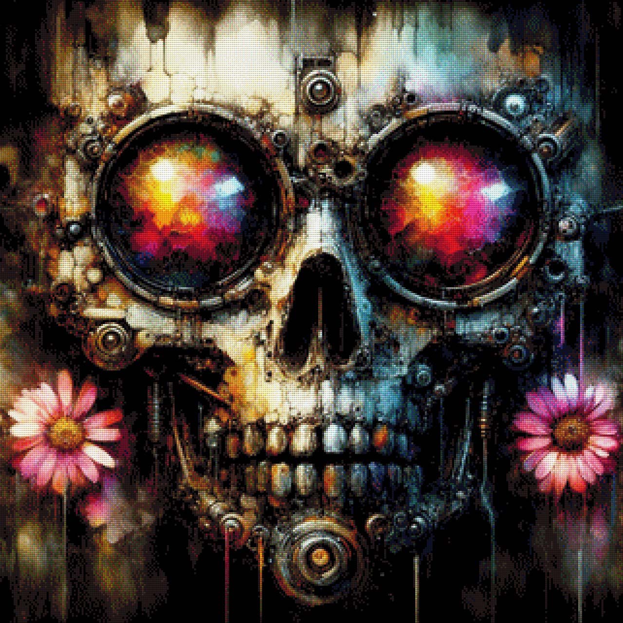 Schraubenfried, Steampunk Skull - Diamond Painting