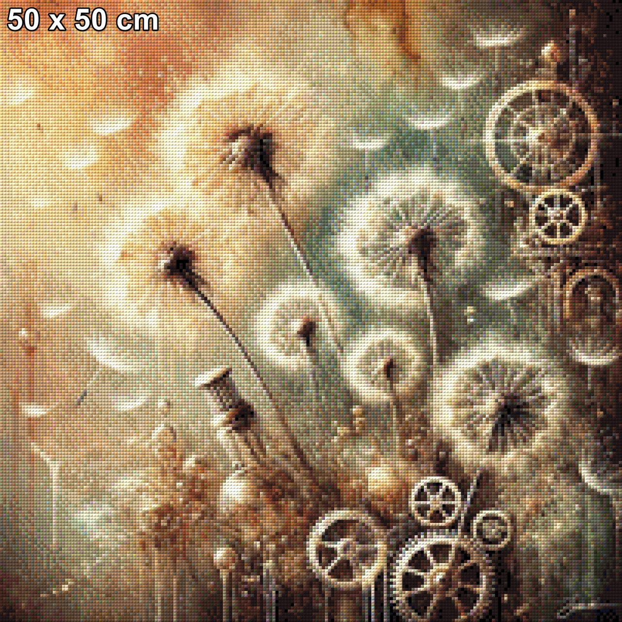 Zahnblümchen, Steampunk Pusties - Diamond Painting