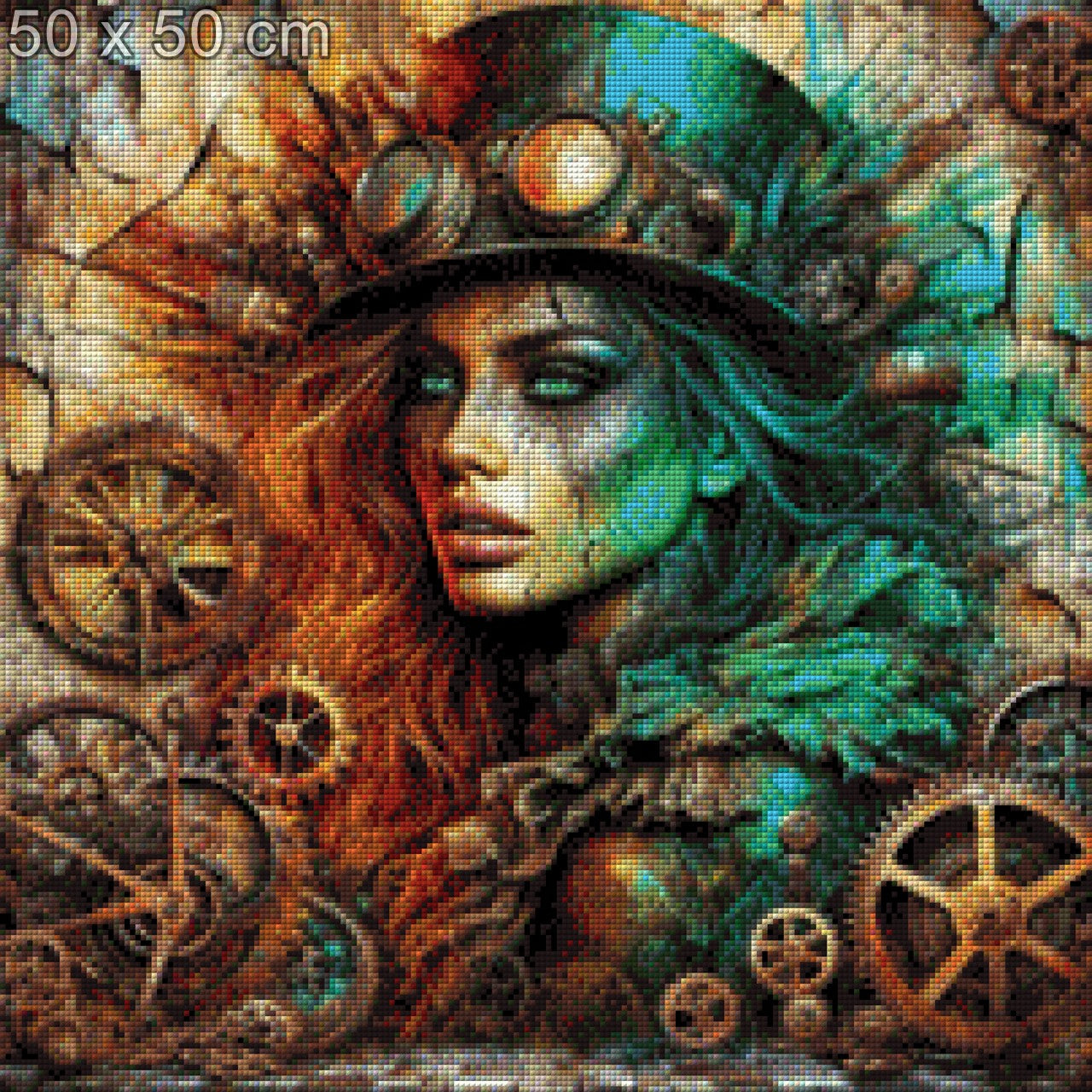 Diamond Painting Steampunk Rost Frau