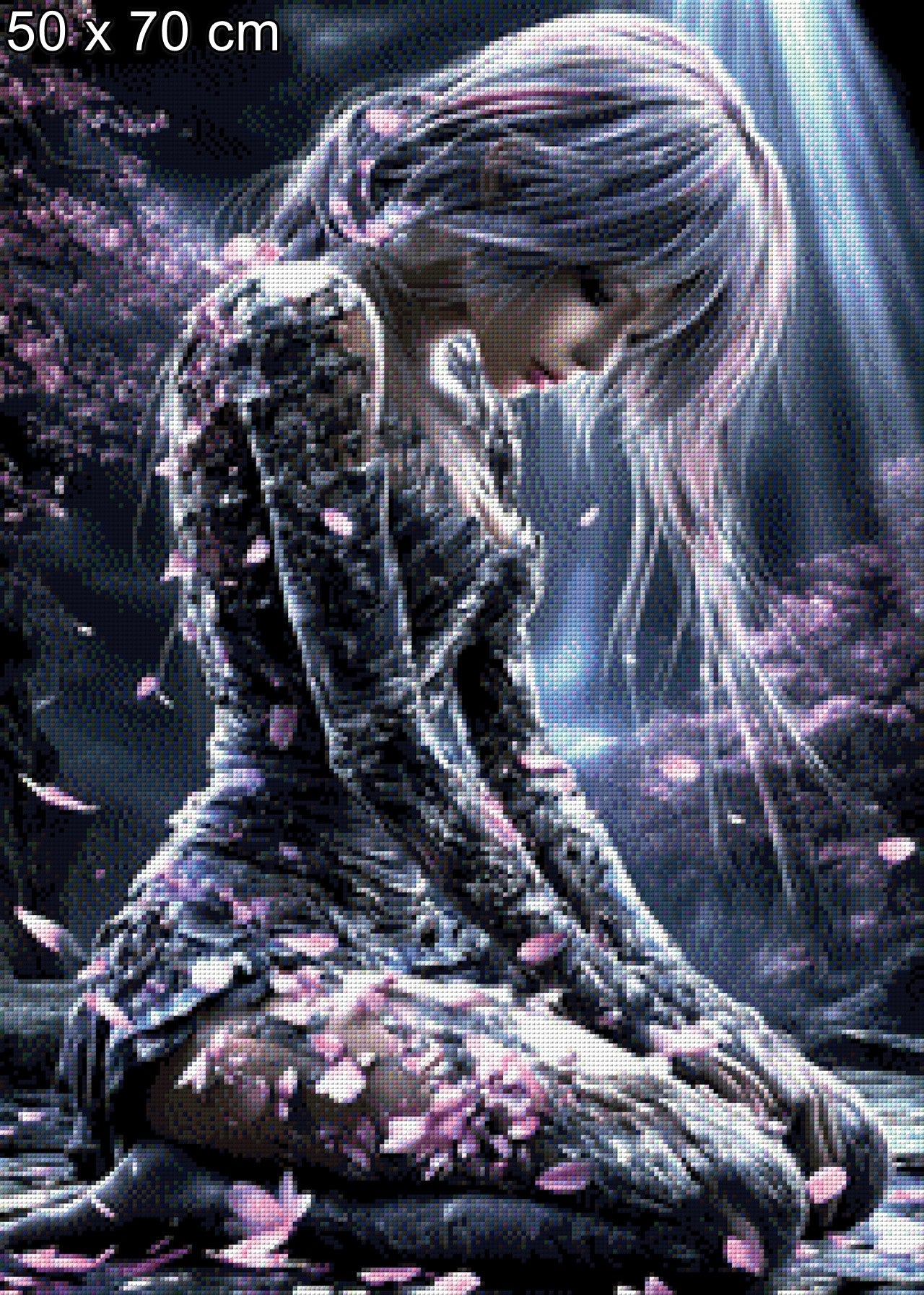 Diamond Painting Manga im Blütenregen