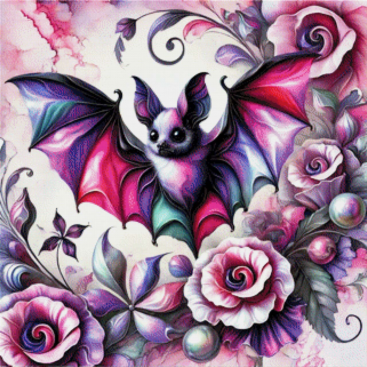Batzu die Fledermaus - Diamond Painting