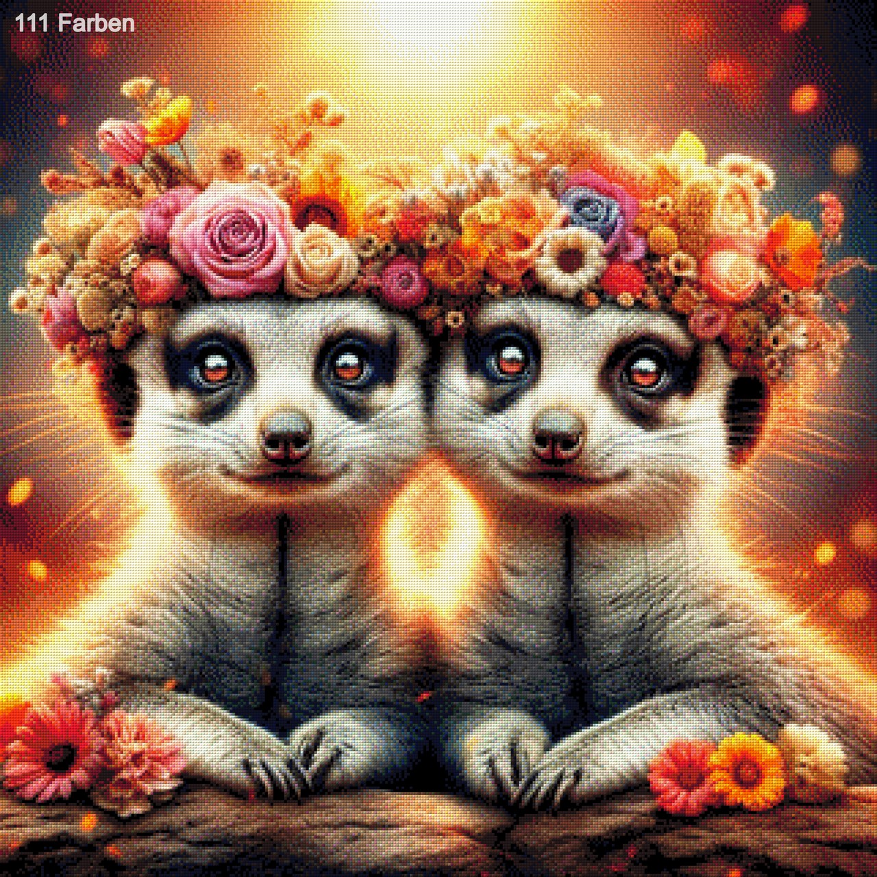 Blümi & Schnuff die Erdmännchen - Diamond Painting