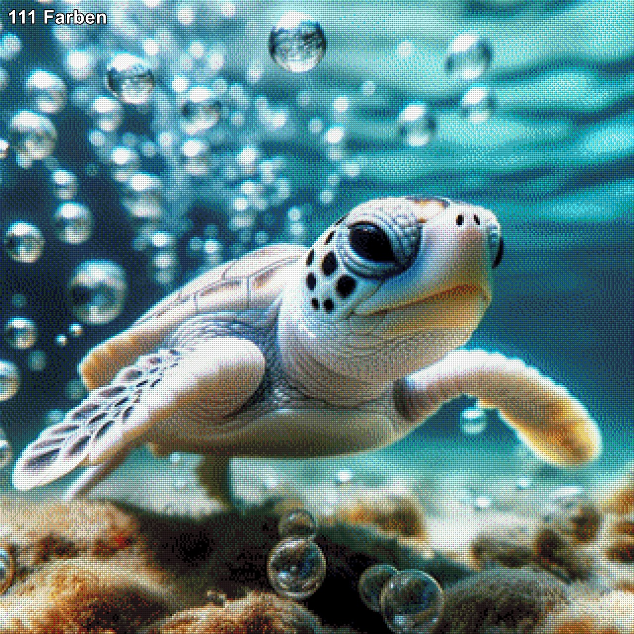 Blubbi das Turtlebaby - Diamond Painting