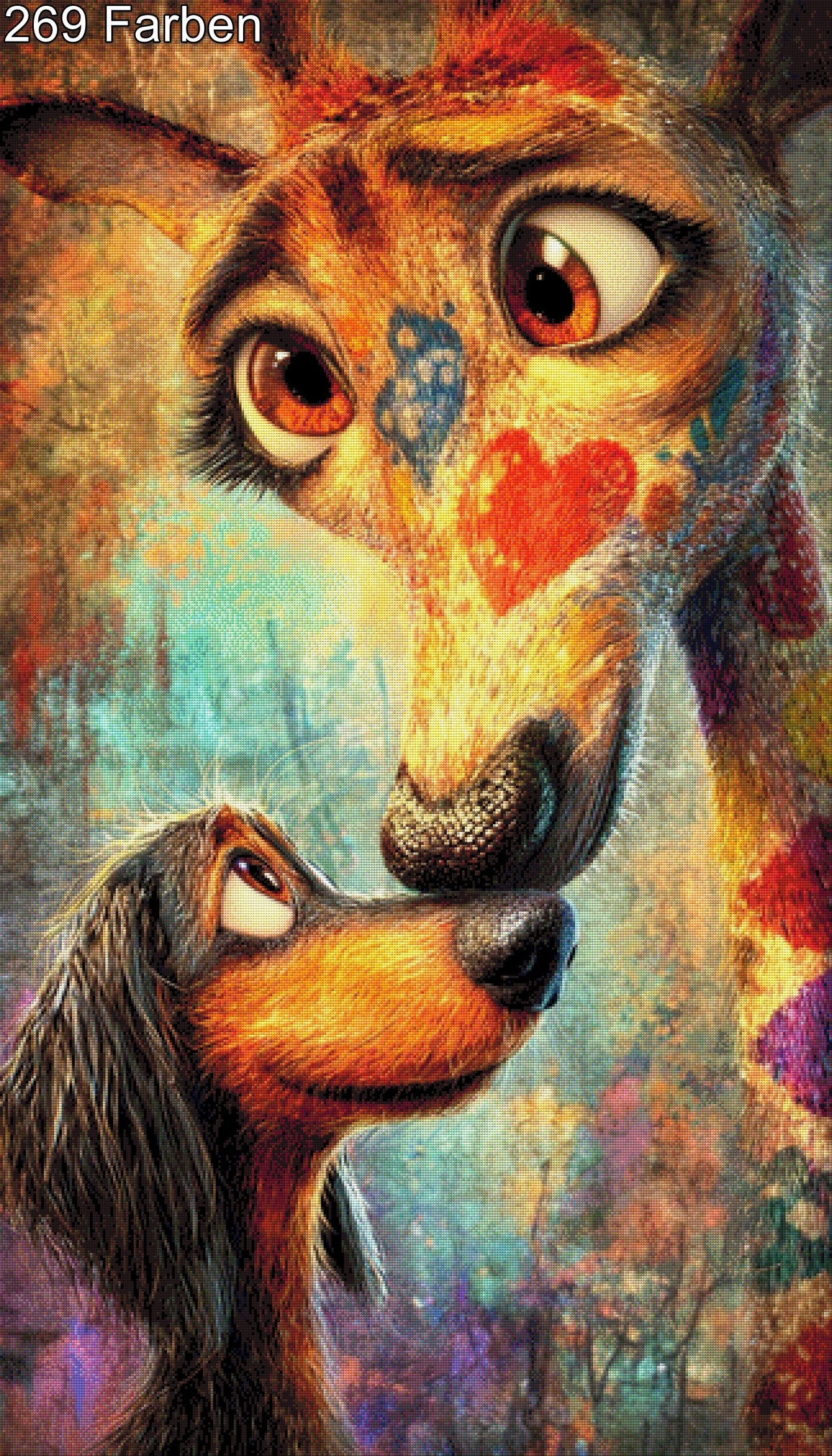 Tierische Liebe - Diamond Painting