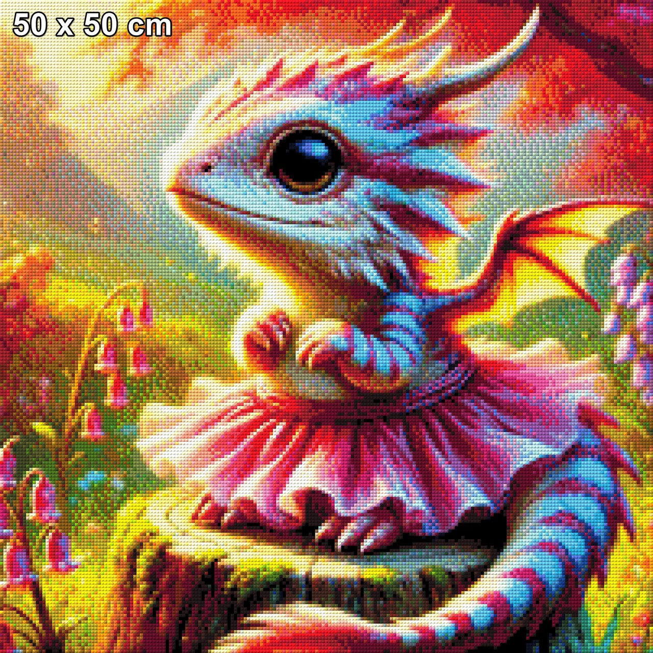 Kleine Drachen Ballerina - Diamond Painting
