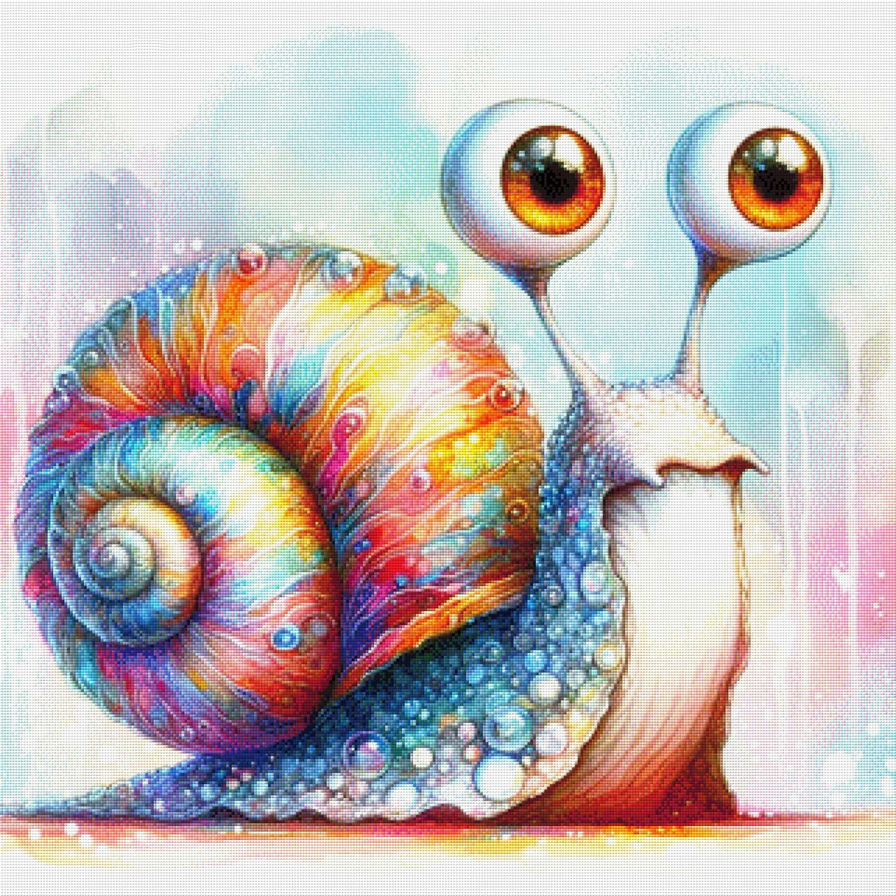 Glubschi Schnecke - Diamond Painting