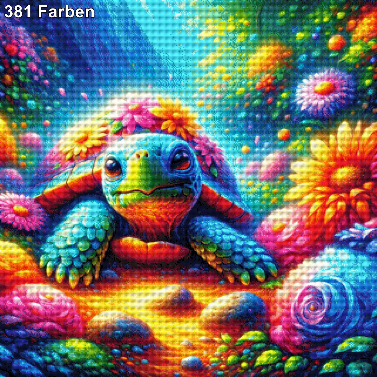 Blumen Schildi - Diamond Painting
