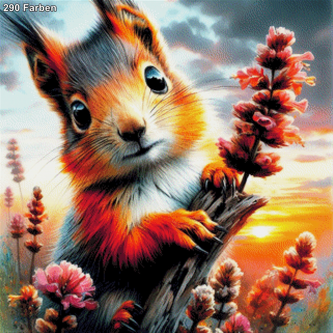 Emil das Eichhörnchen - Diamond Painting