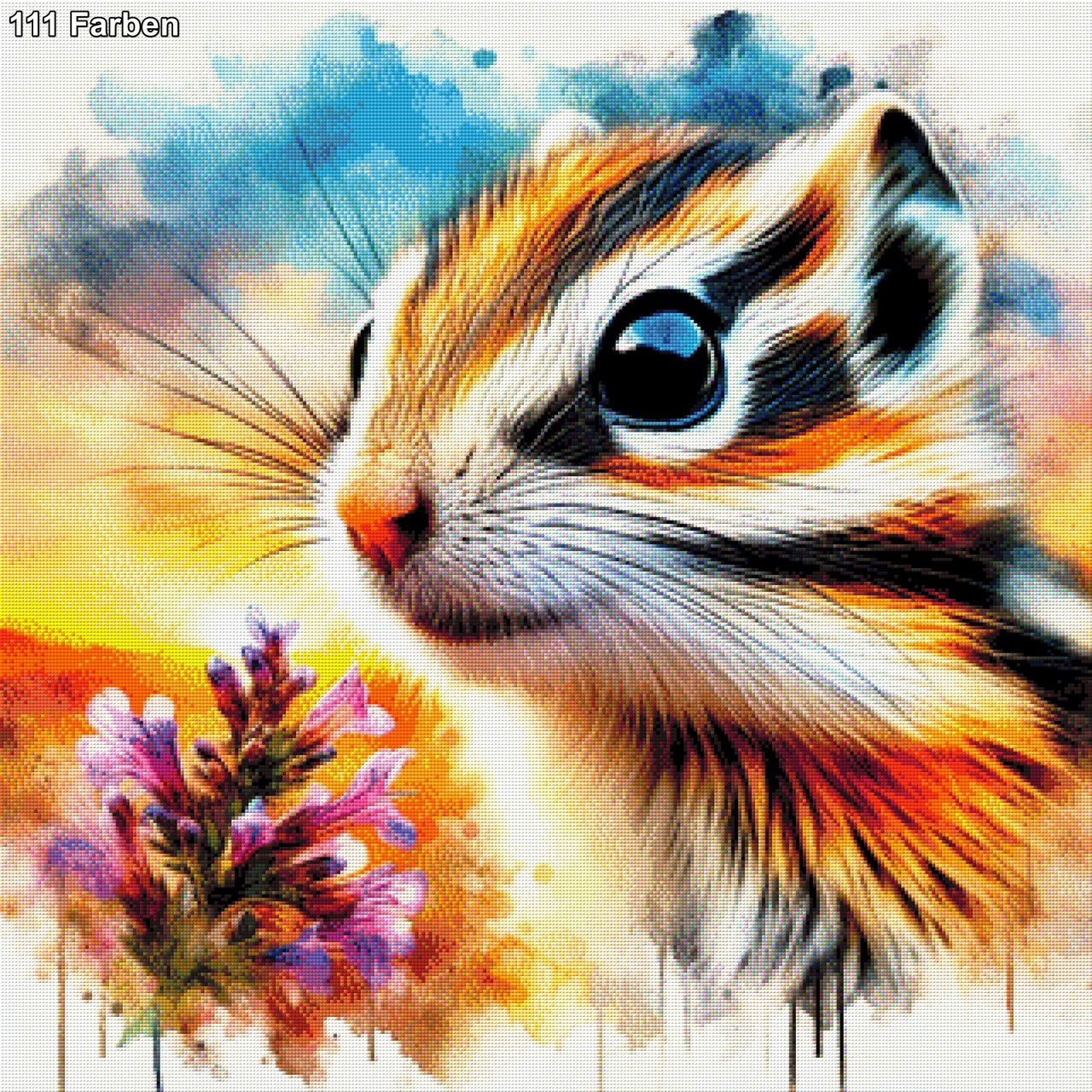 Lucky das Streifenhörnchen - Diamond Painting