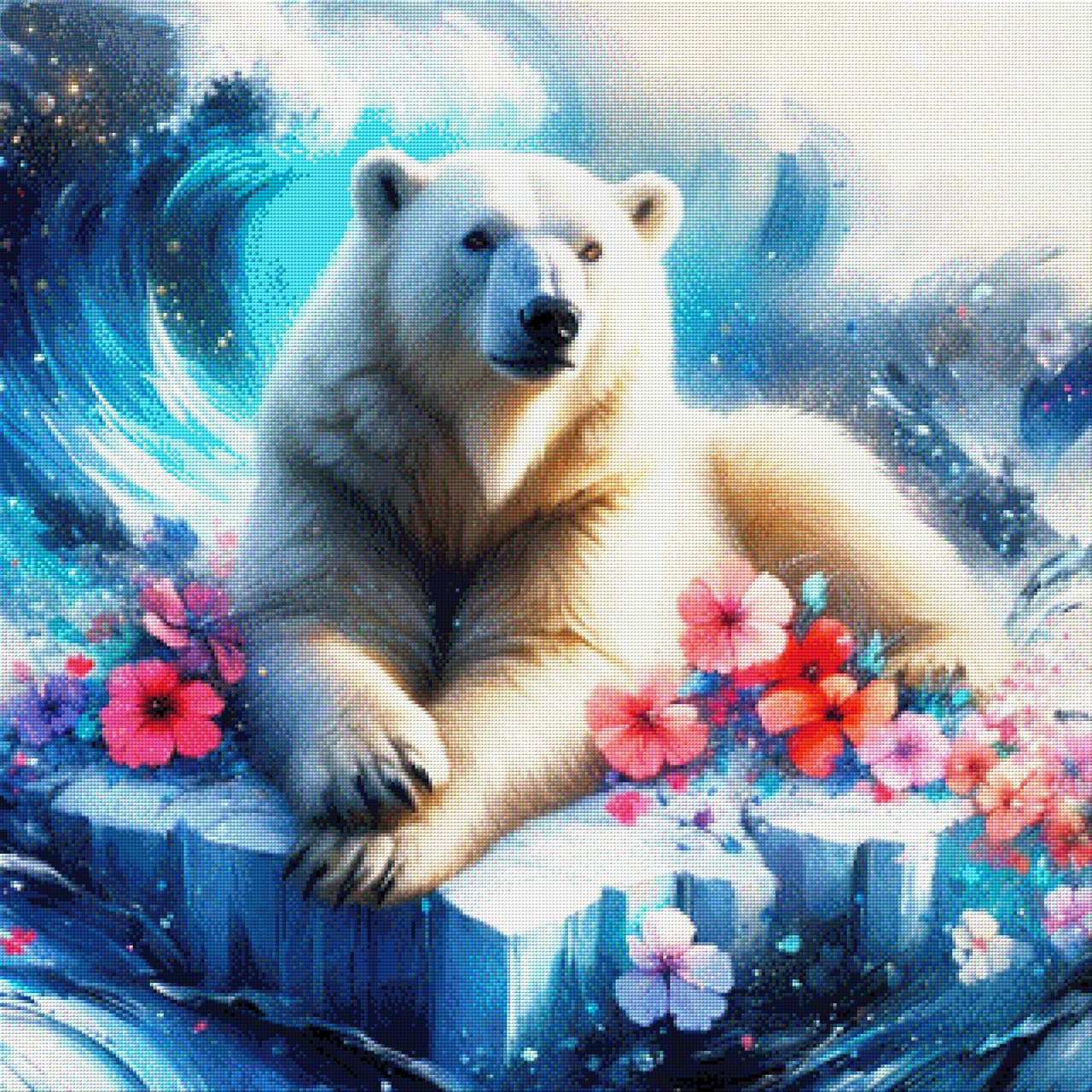 Ella die Eisbärlady - Diamond Painting