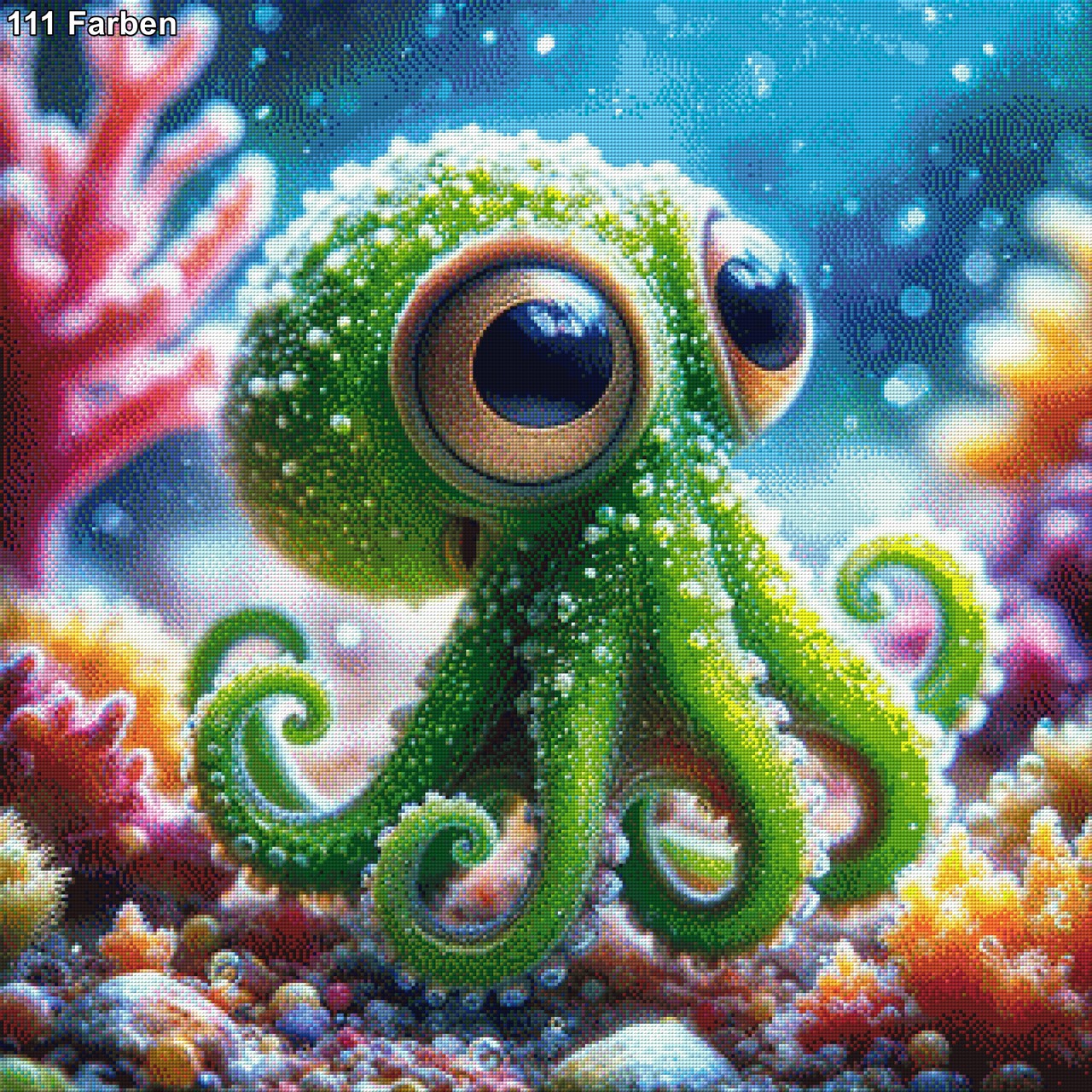 Paco der Oktopus - Diamond Painting