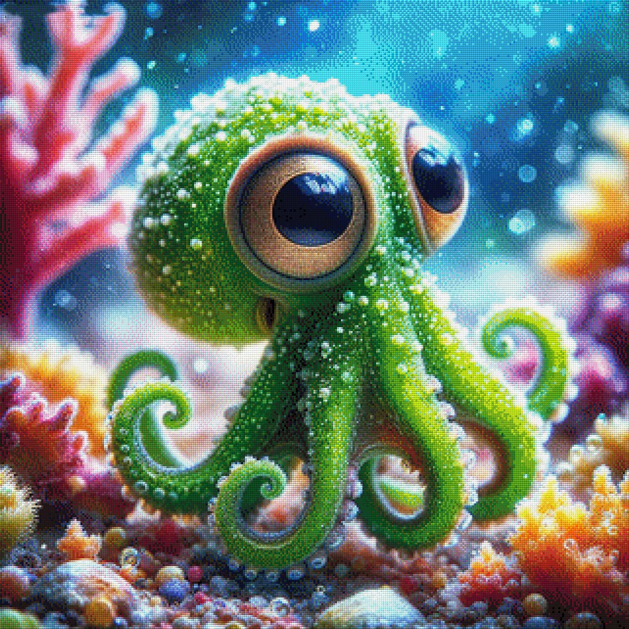 Paco der Oktopus - Diamond Painting