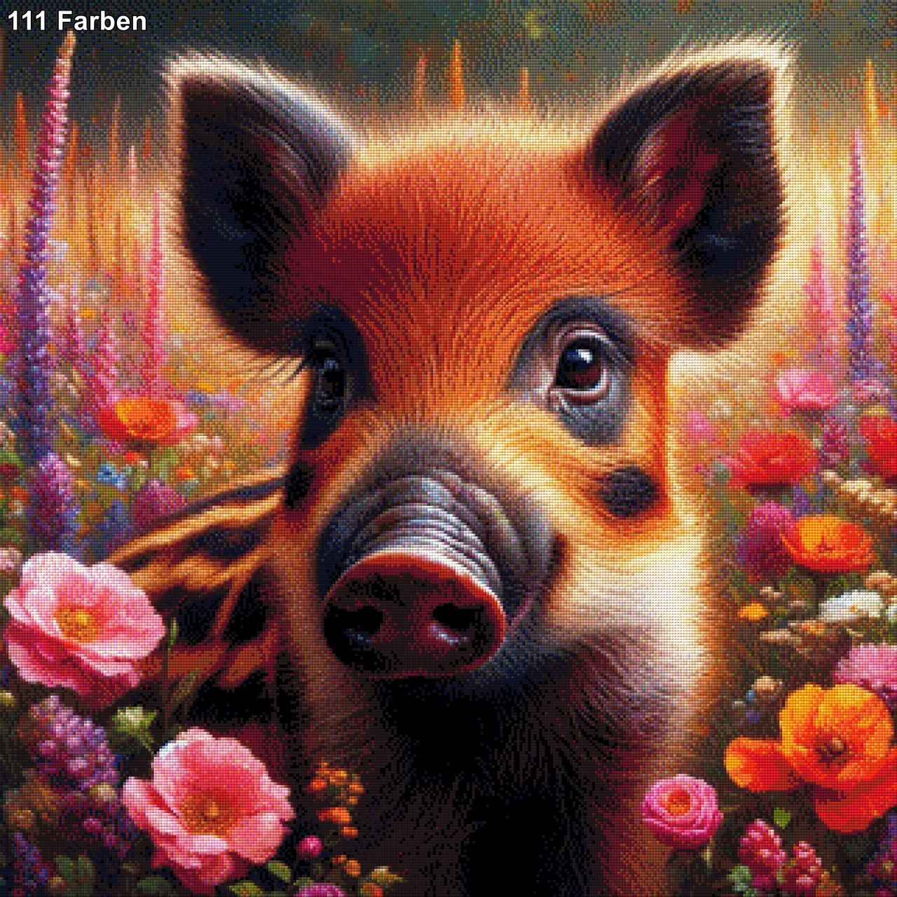 Lieschen das kleine Wildschwein - Diamond Painting