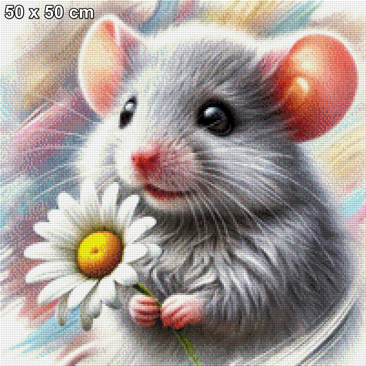 Rosalie mit Blümchen - Diamond Painting