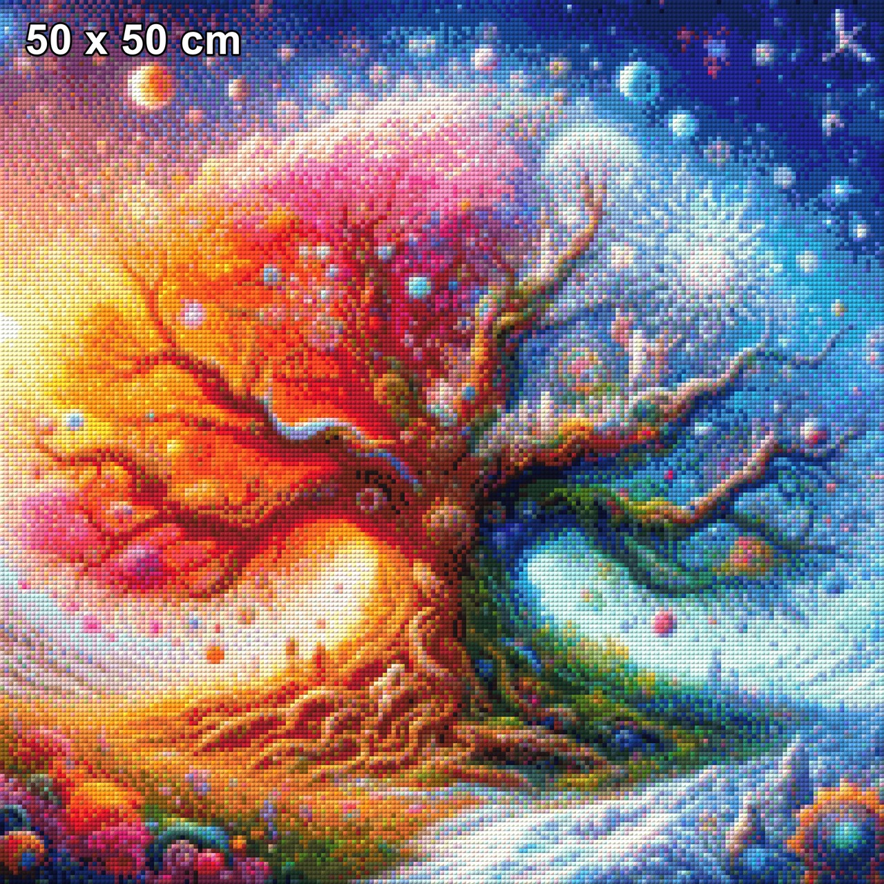 Jahreskrone, Baum der Jahreszeiten - Diamond Painting