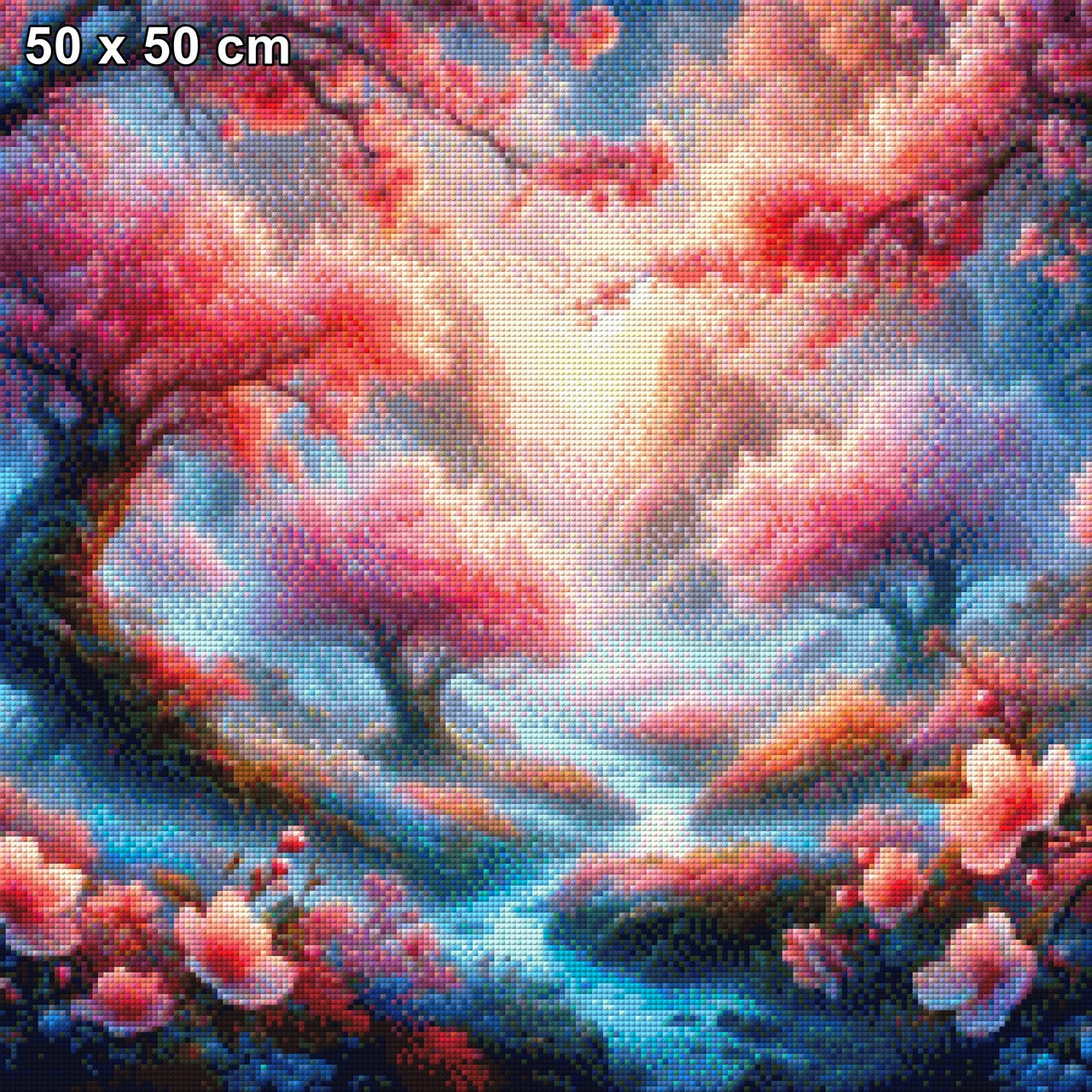 Blütenpoesie, Kirschblüte - Diamond Painting