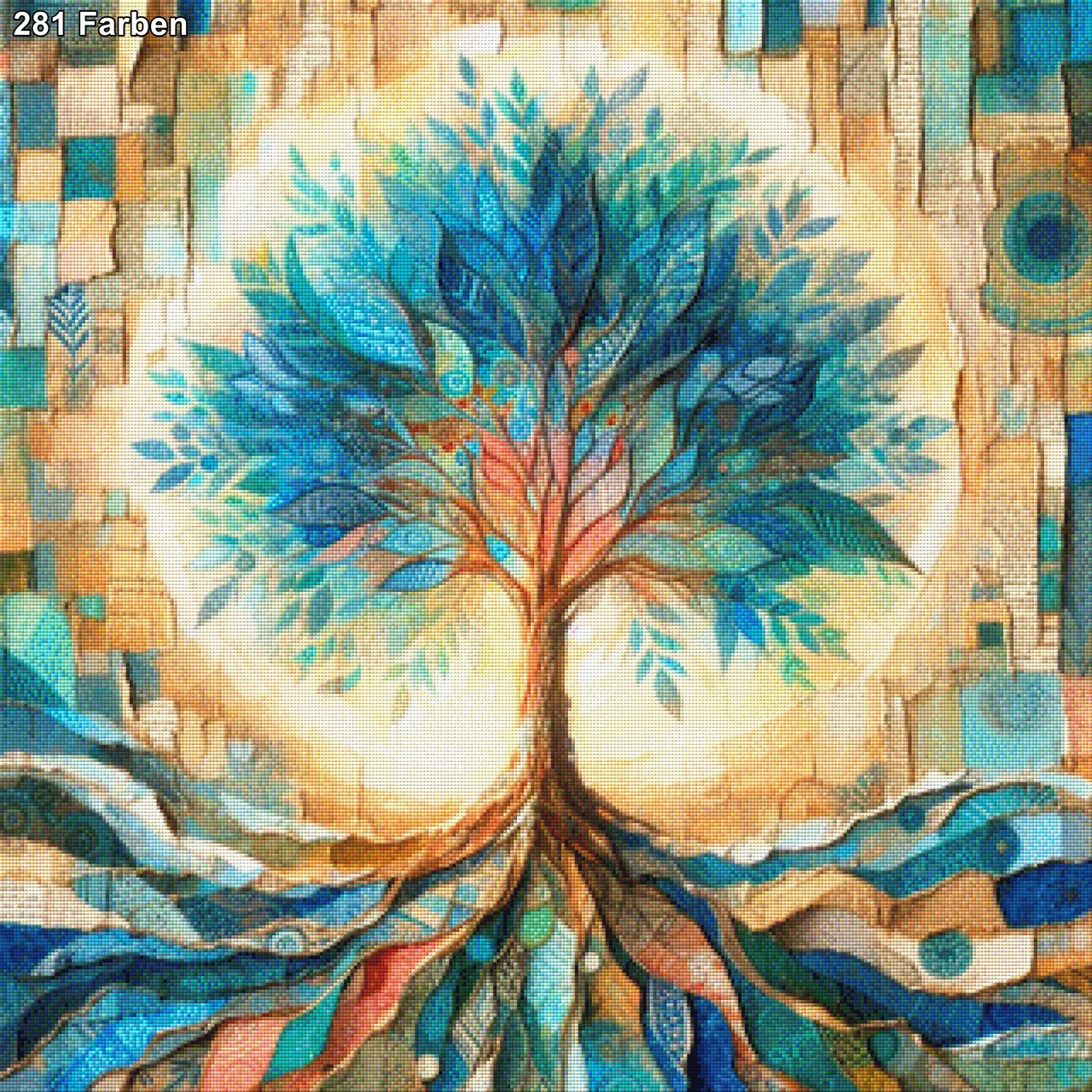 Baum Abstrakt - Diamond Painting
