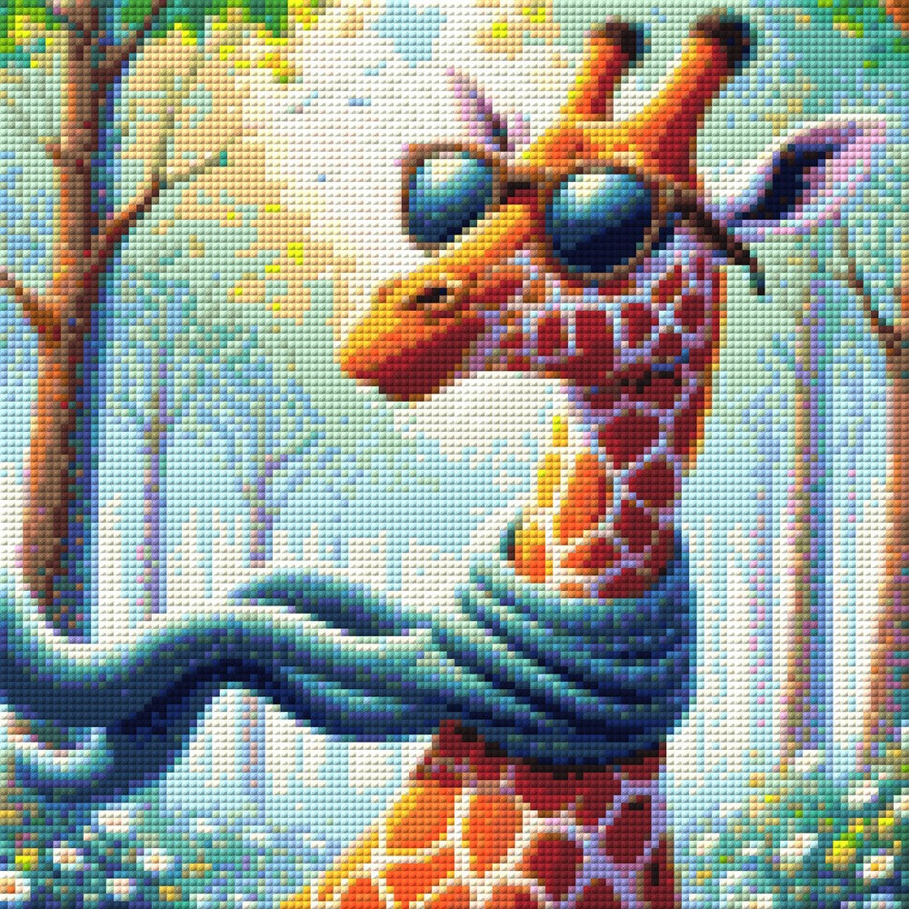 Gilbert die Giraffe - Diamond Painting